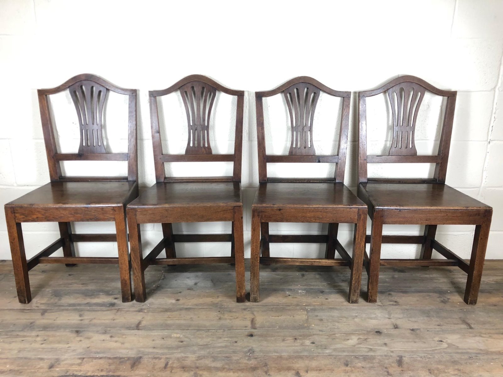 Set of Four Early Welsh Oak Camel Back Chairs (1 of 1) Set of Four Early Welsh Oak Camel Back Chairs (1 of 1)