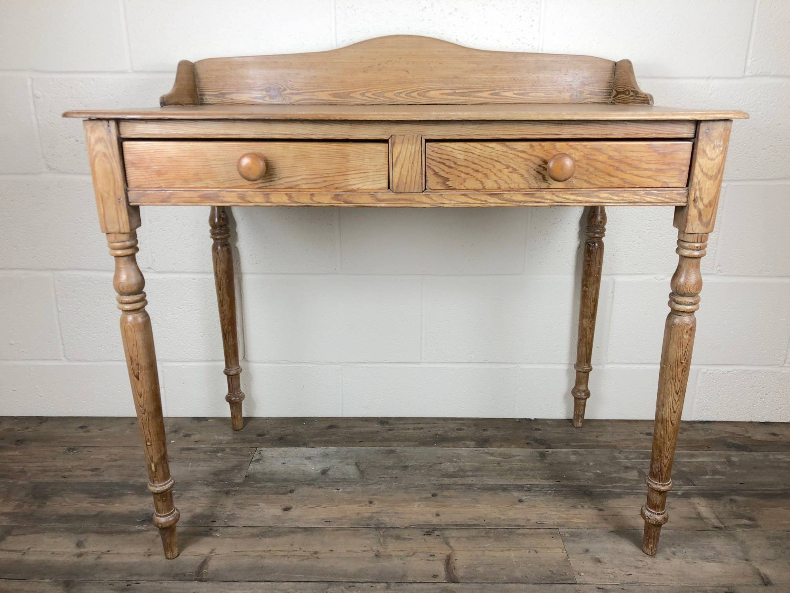 19th Century Stripped Pine Two Drawer Desk or Table (1 of 1) 19th Century Stripped Pine Two Drawer Desk or Table (1 of 1)
