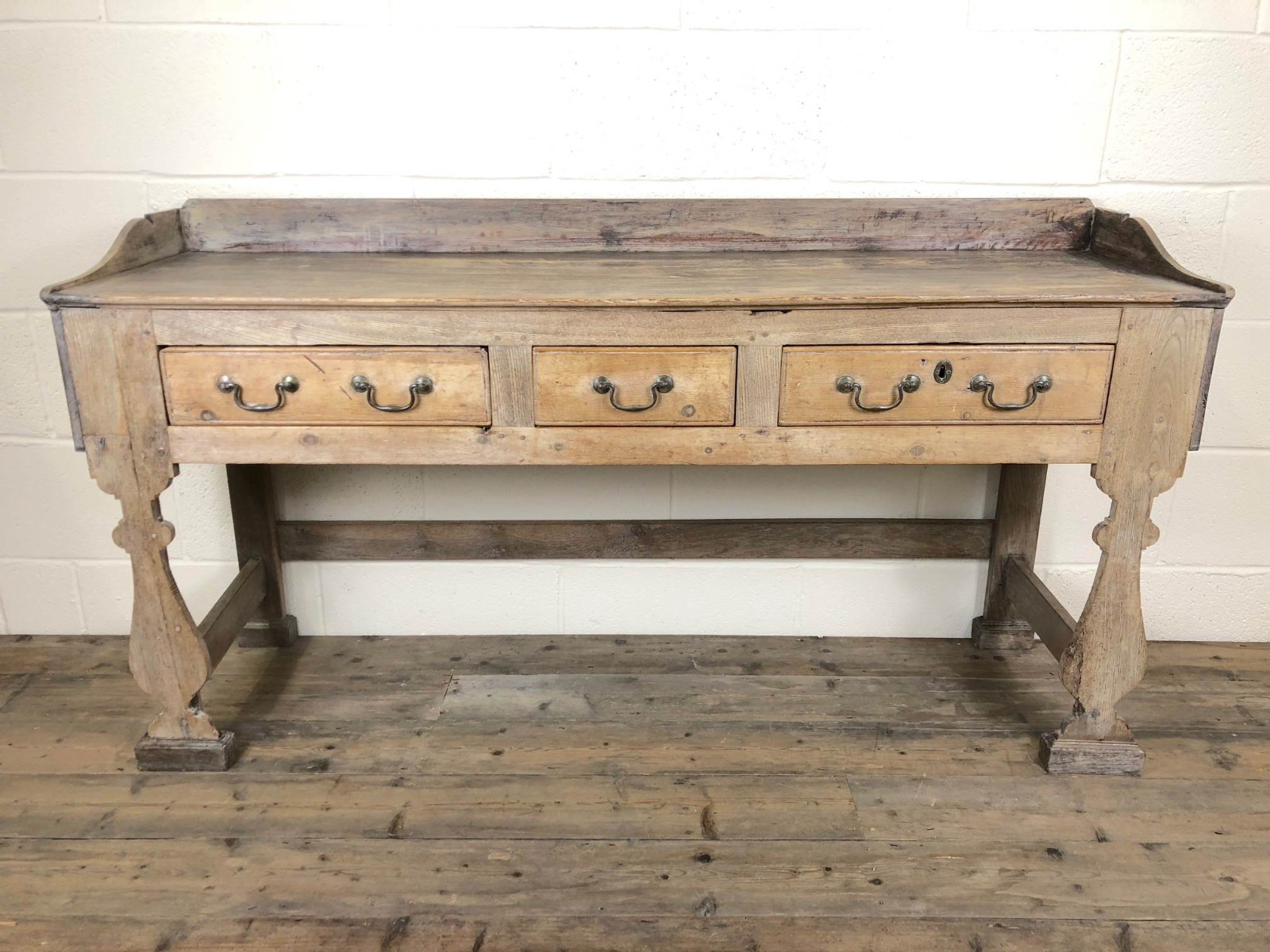 Rustic Antique Three Drawer Sideboard (1 of 1) Rustic Antique Three Drawer Sideboard (1 of 1)