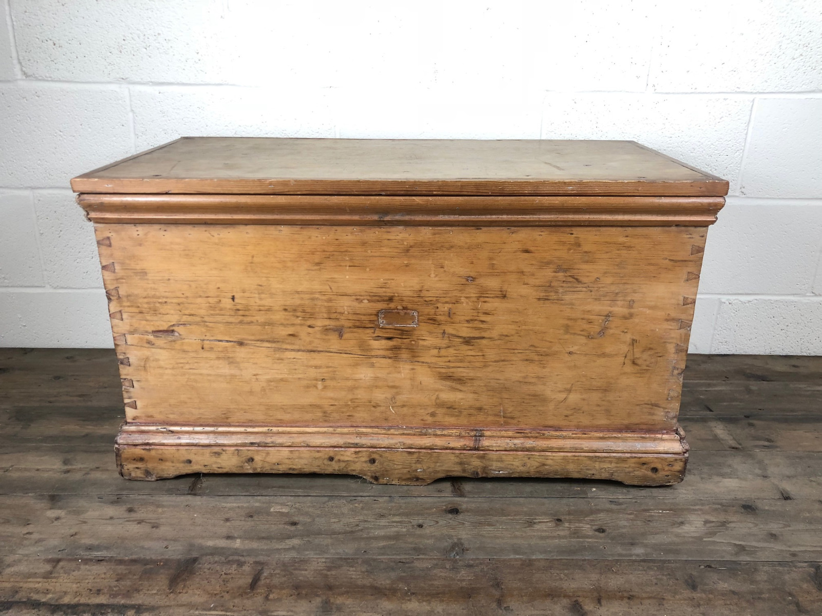 19th Century Antique Pine Chest or Trunk (1 of 1) 19th Century Antique Pine Chest or Trunk (1 of 1)
