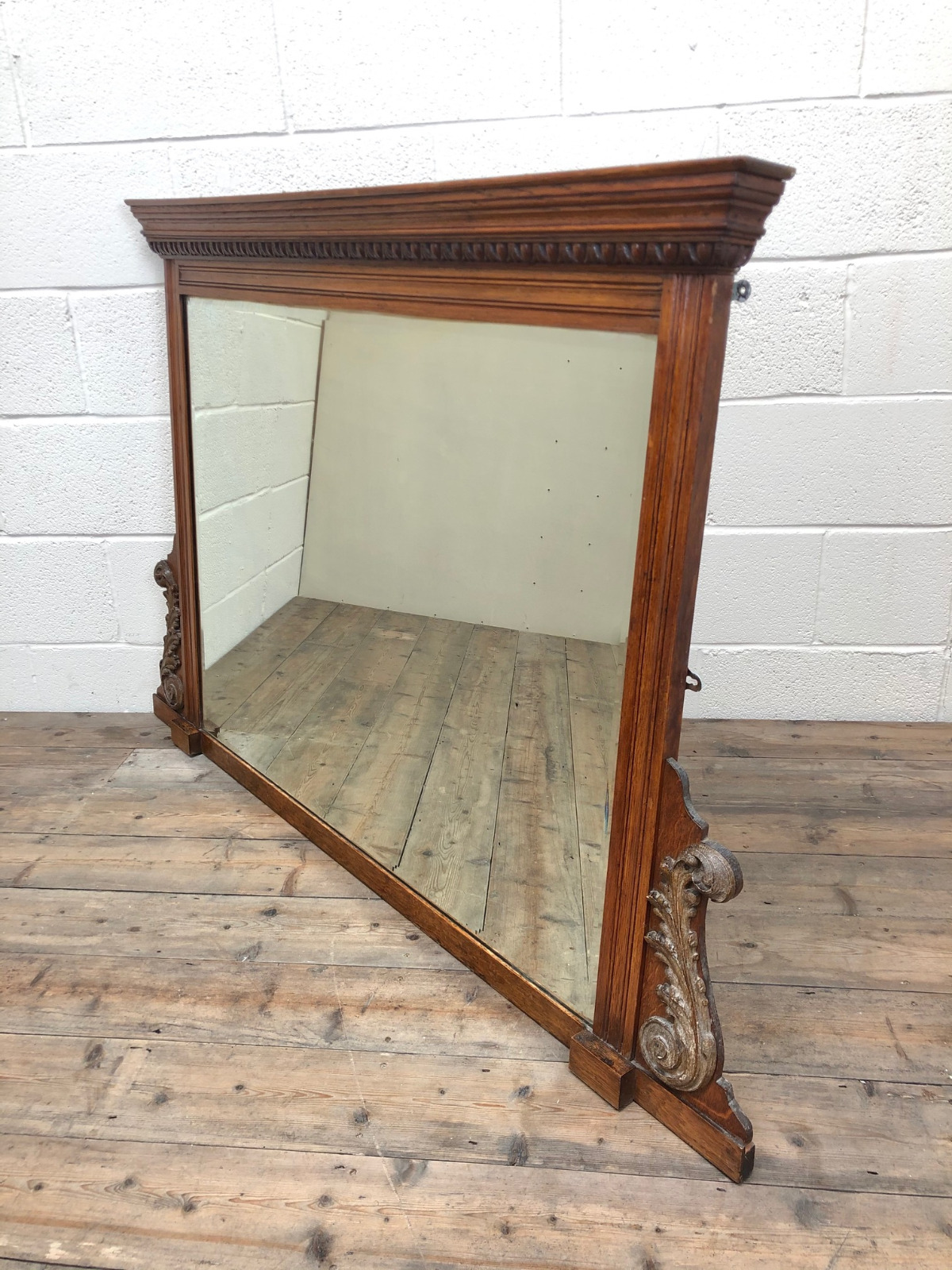 Carved Oak Overmantle Mirror or Wall Mirror (1 of 4) Carved Oak Overmantle Mirror or Wall Mirror (1 of 4)