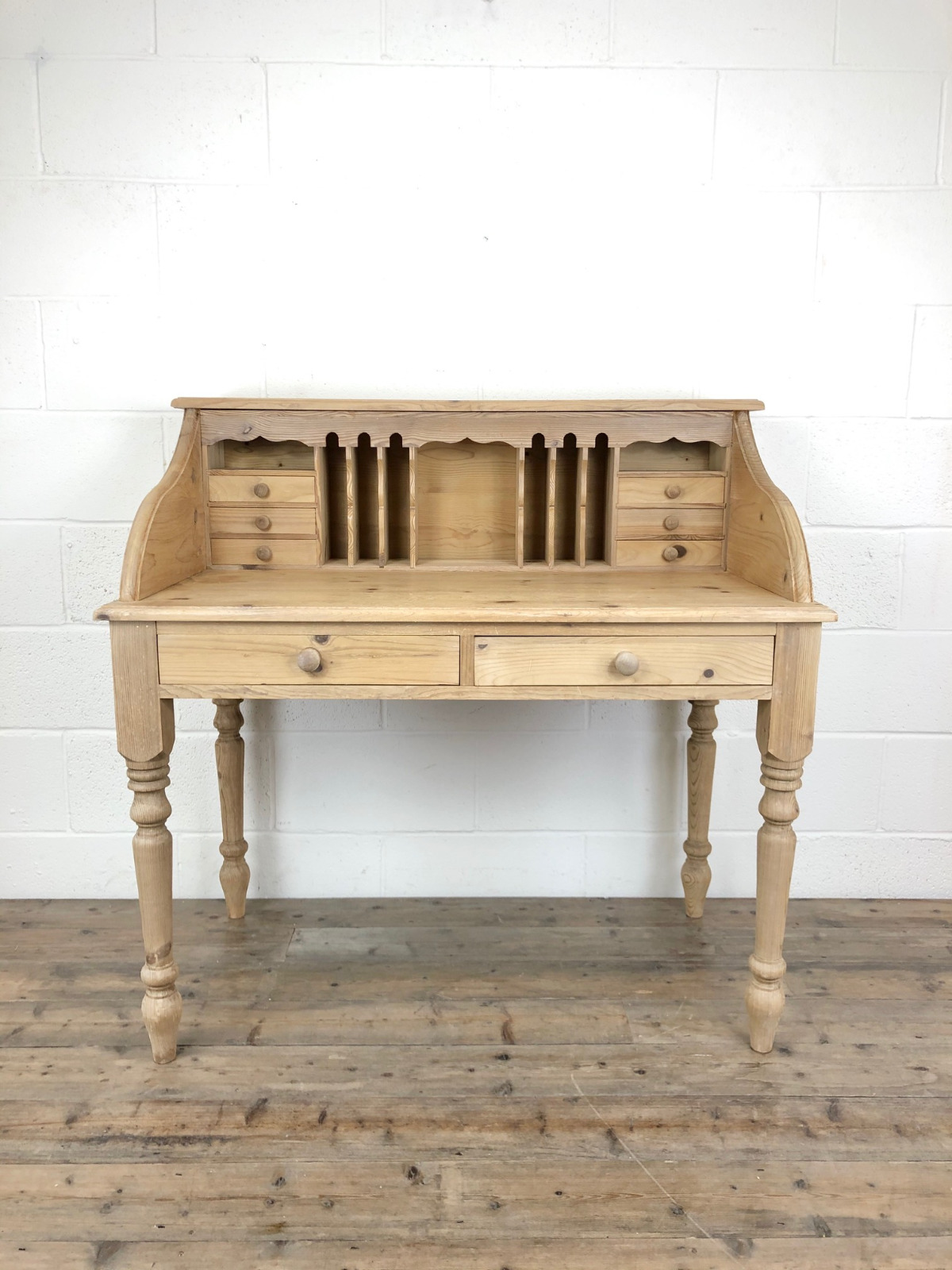 Vintage Stripped Pine Desk with Drawers (1 of 10) Vintage Stripped Pine Desk with Drawers (1 of 10)