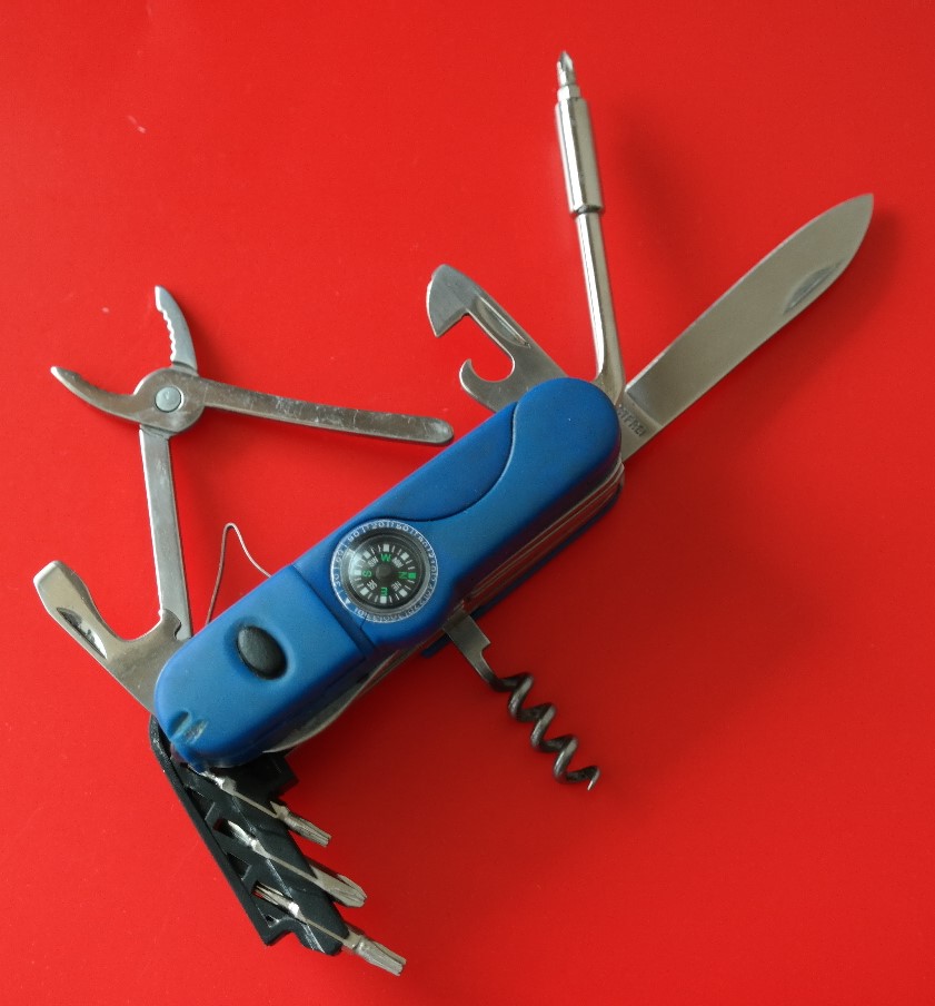 Superb Unusual 10 Bladed 14 Applications Tool Knife - Collectable Item (1 of 13)