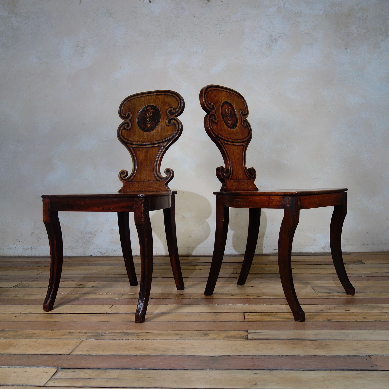 Pair of Mahogany Regency Hall Chairs (1 of 15) Pair of Mahogany Regency Hall Chairs (1 of 15)