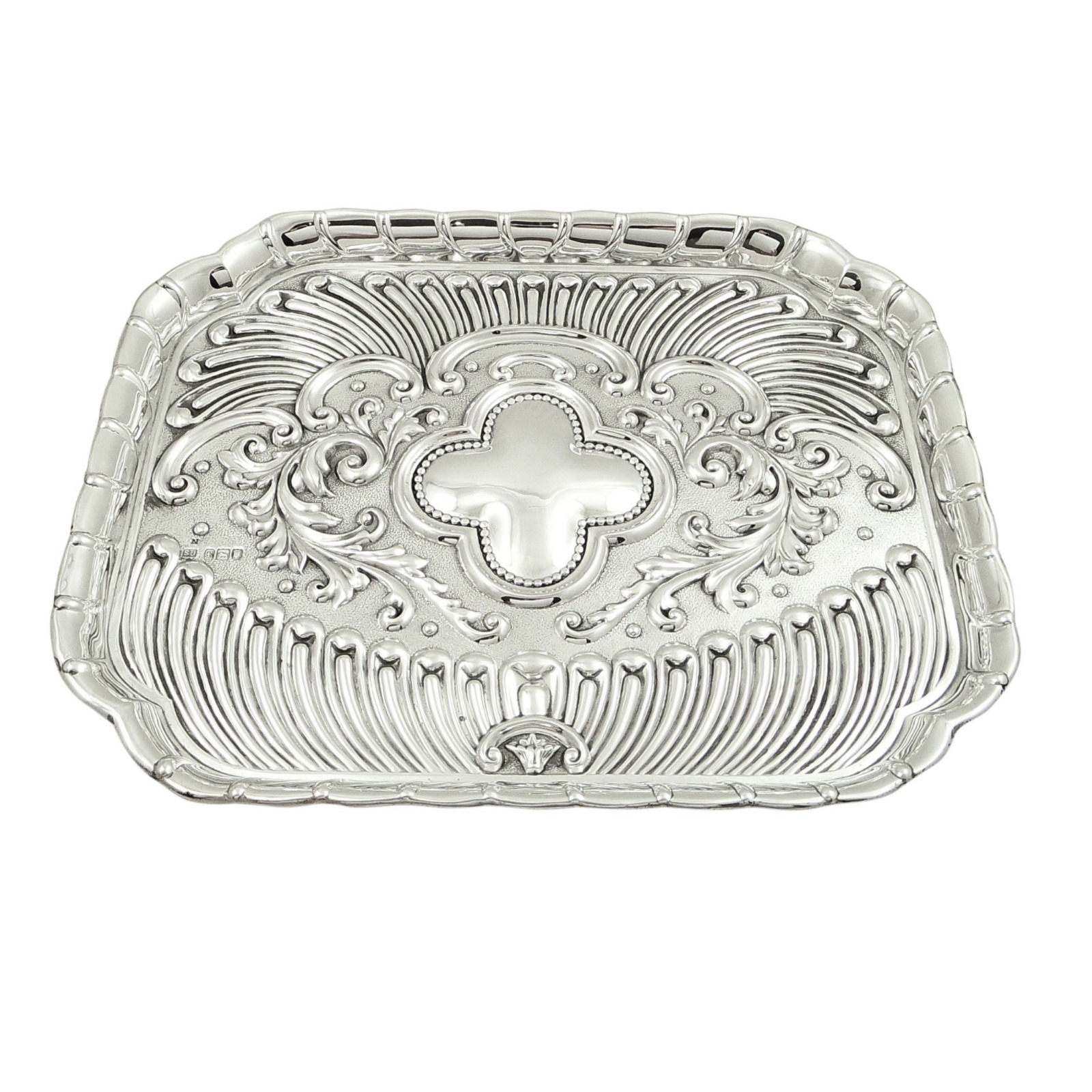 Antique Edwardian Sterling Silver Dressing Tray 1901 (1 of 1) Antique Edwardian Sterling Silver Dressing Tray 1901 (1 of 1)