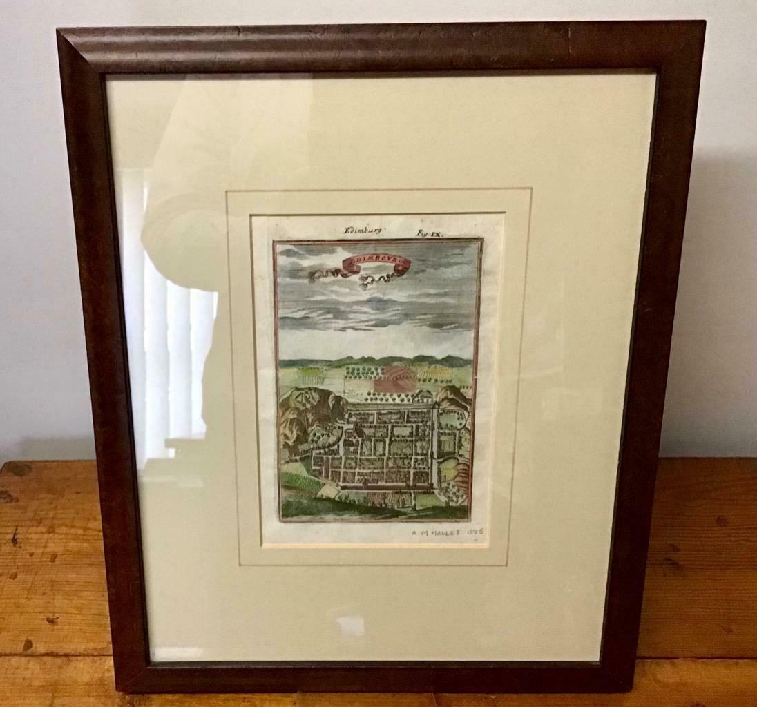 1685 Original Miniature Plan of Edinburgh by a M Mallet (1 of 1) 1685 Original Miniature Plan of Edinburgh by a M Mallet (1 of 1)