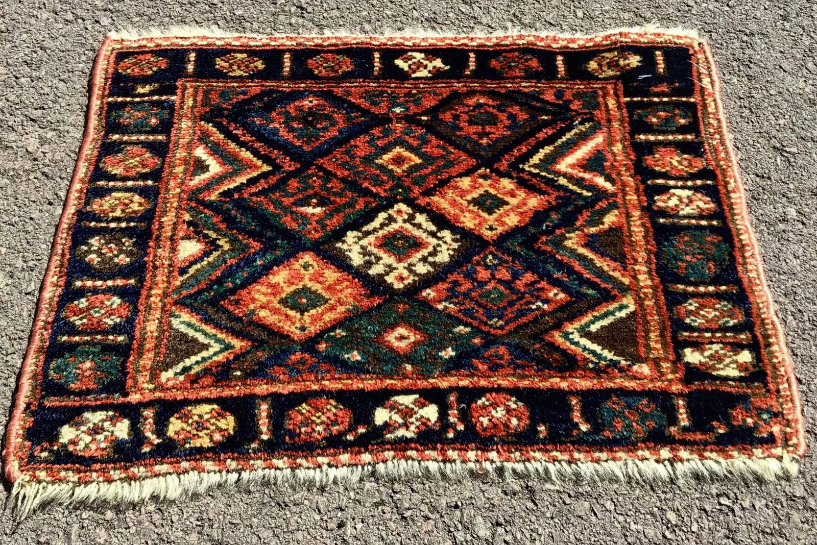 Hand Woven Jaf Bag Face c.1930 (1 of 4)