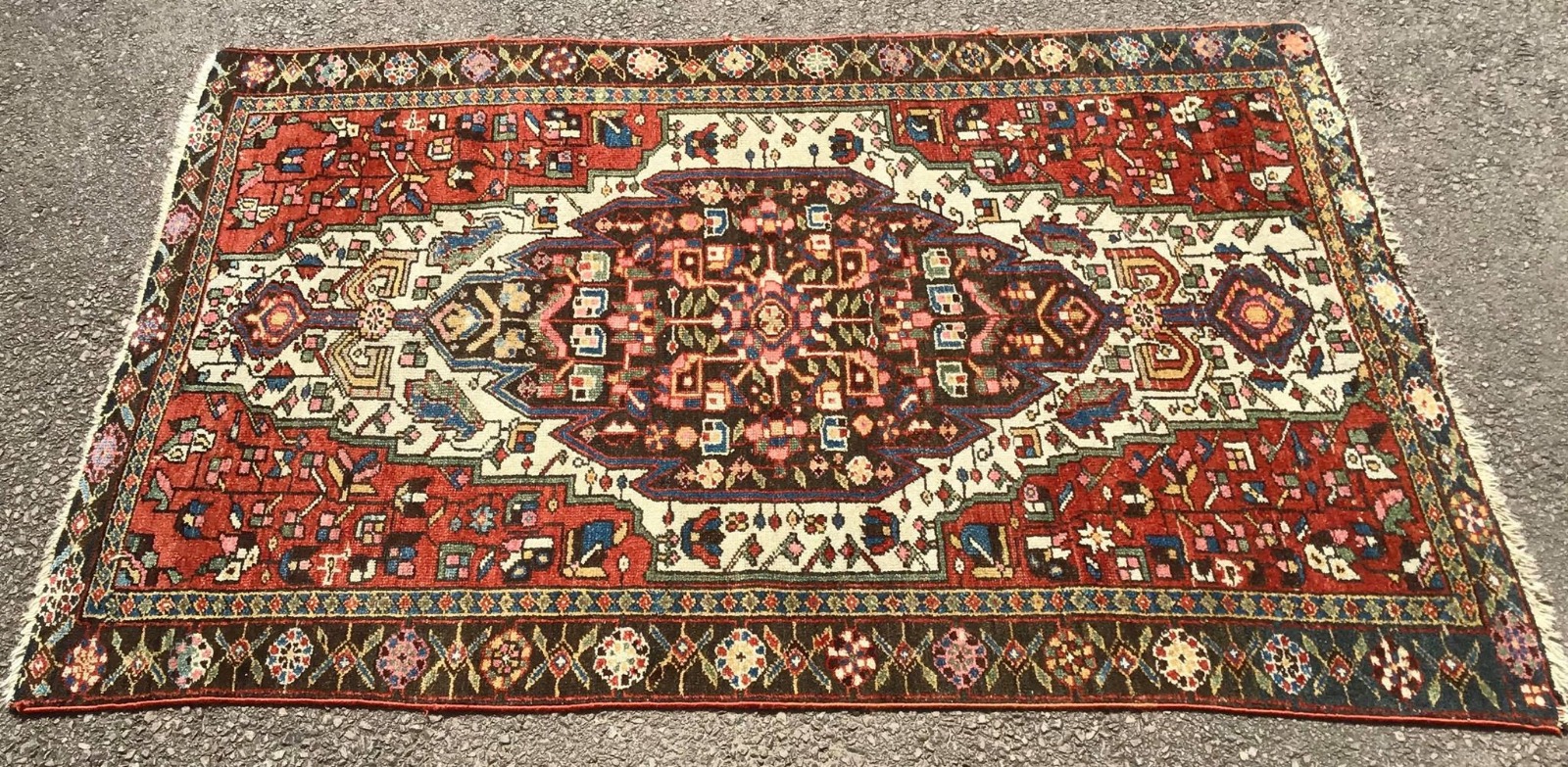 Hand Woven Hamadan Rug c.1910 (1 of 8)