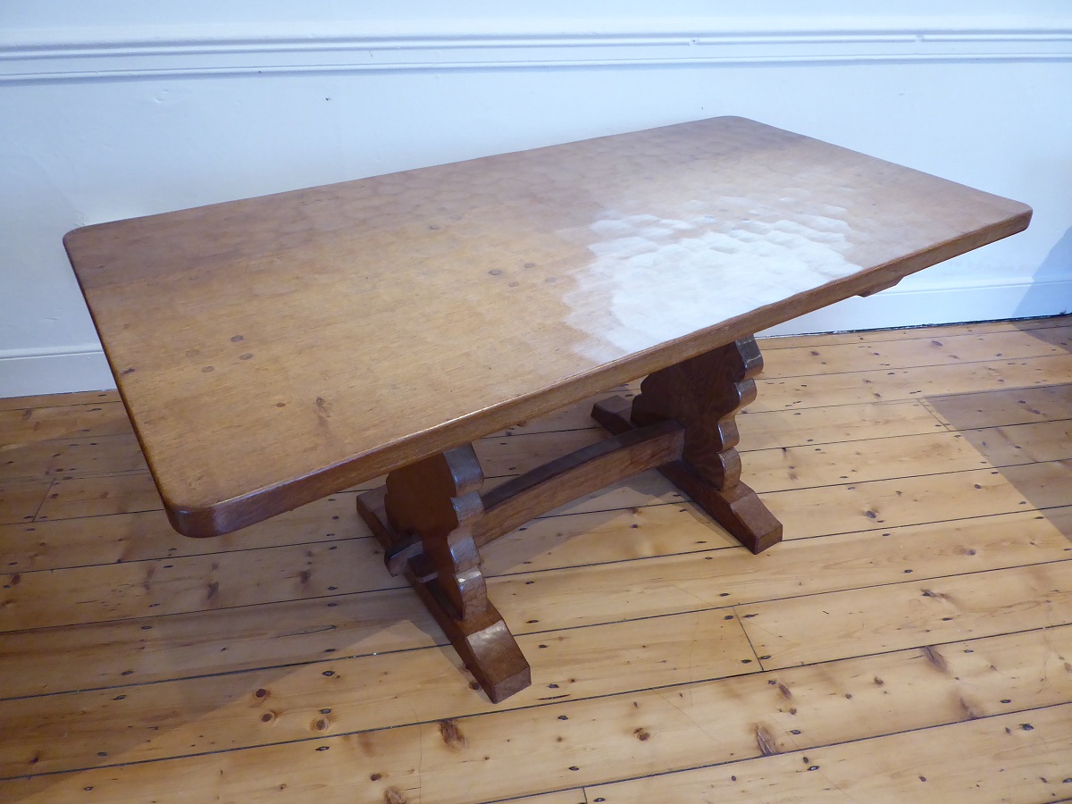 Mouseman School Refectory Table C.1930 (1 of 1) Mouseman School Refectory Table C.1930 (1 of 1)