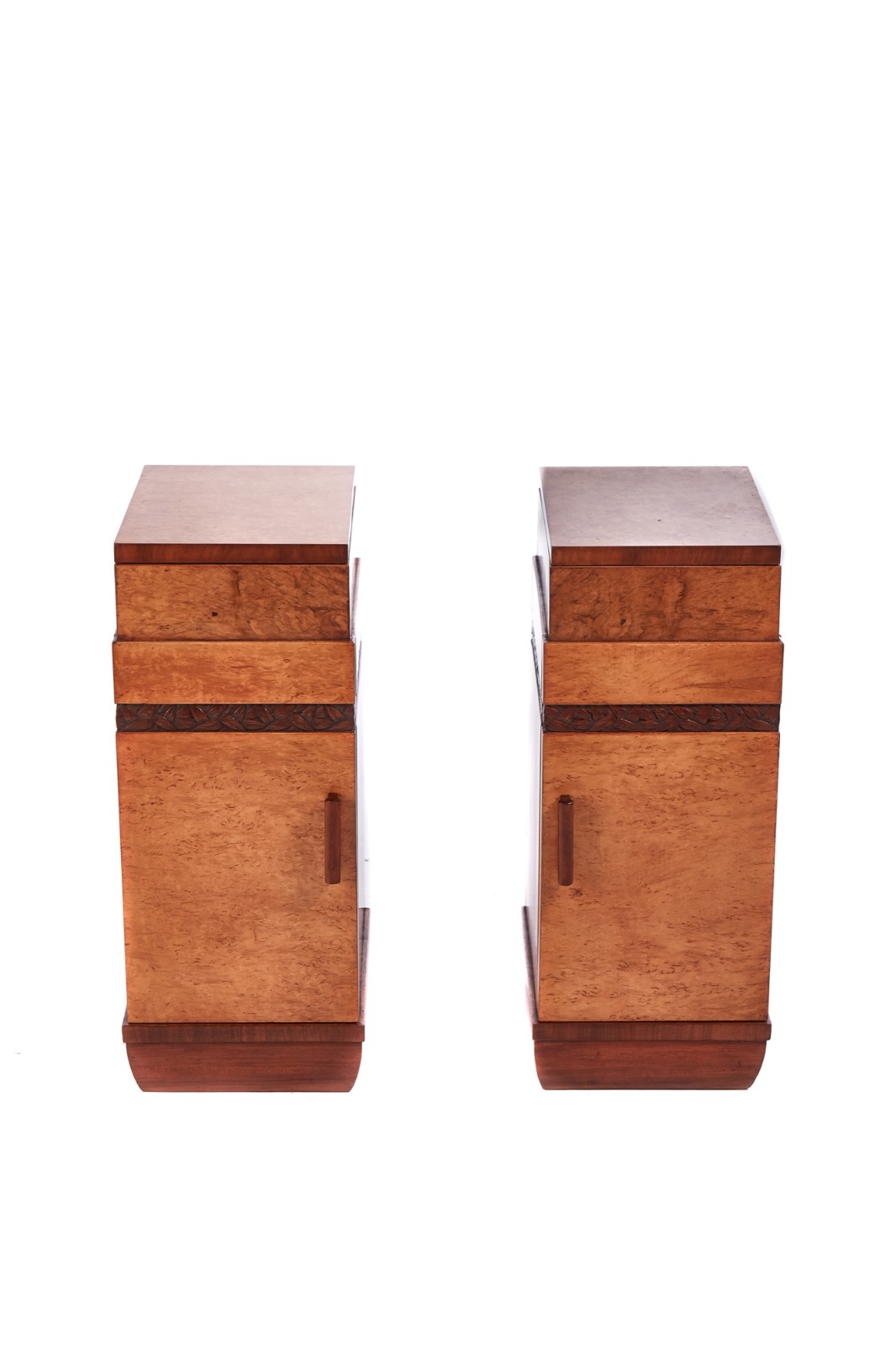 Art Deco Pair of Maple Bedside Cupboards (1 of 1) Art Deco Pair of Maple Bedside Cupboards (1 of 1)