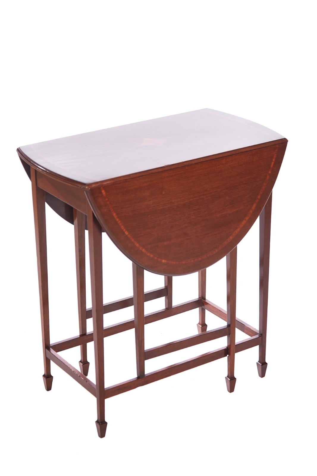 Edwardian Inlaid Mahogany Drop Leaf Table (1 of 1) Edwardian Inlaid Mahogany Drop Leaf Table (1 of 1)