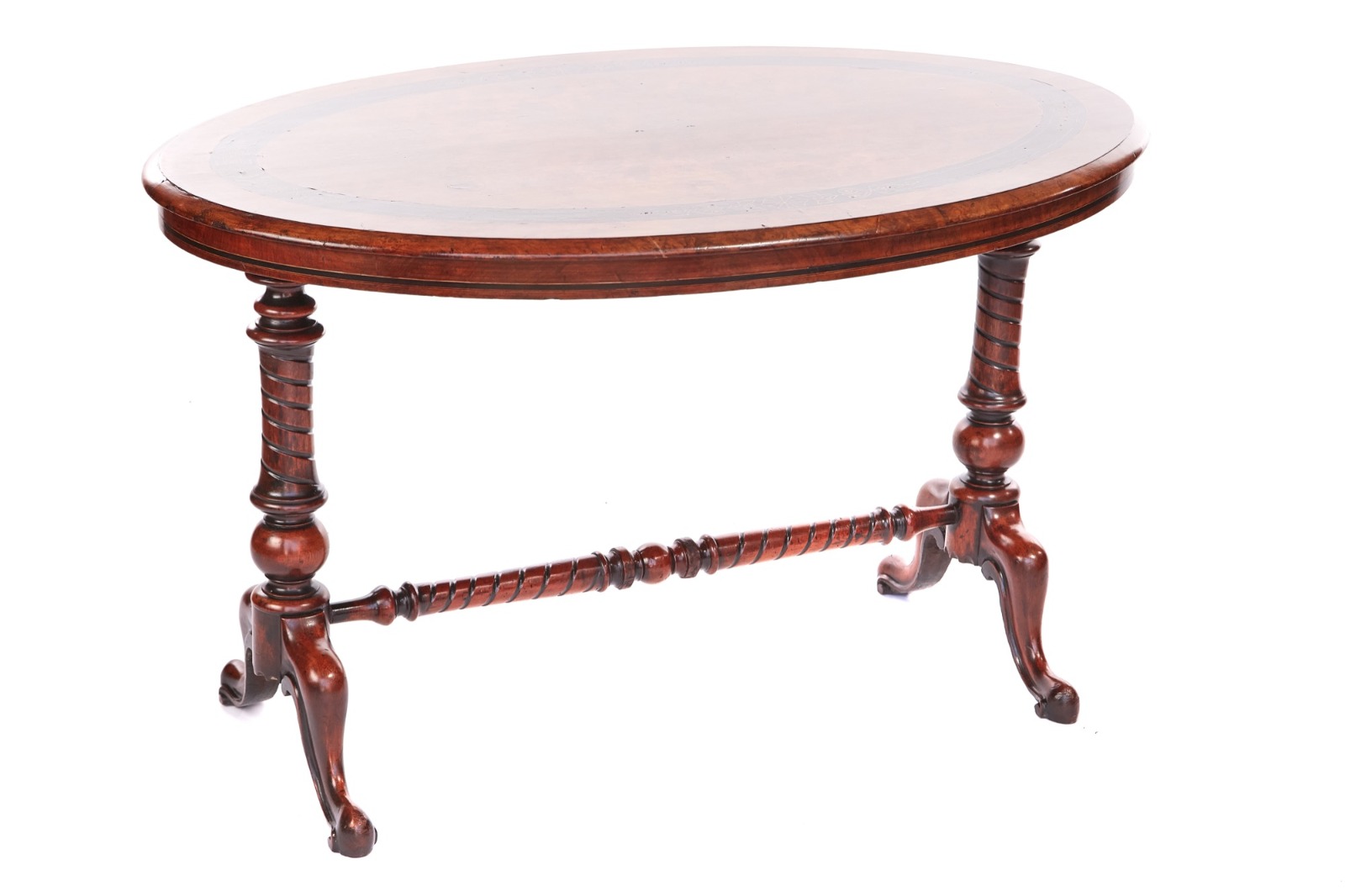 Victorian Walnut Oval Top Centre Table (1 of 1) Victorian Walnut Oval Top Centre Table (1 of 1)