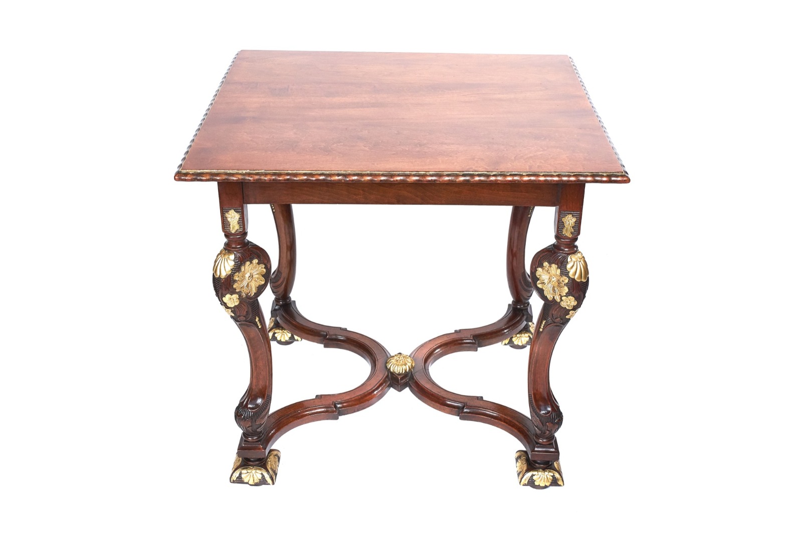 William & Mary Revival Walnut Centre Table with Parcel Gilt Decoration (1 of 5)