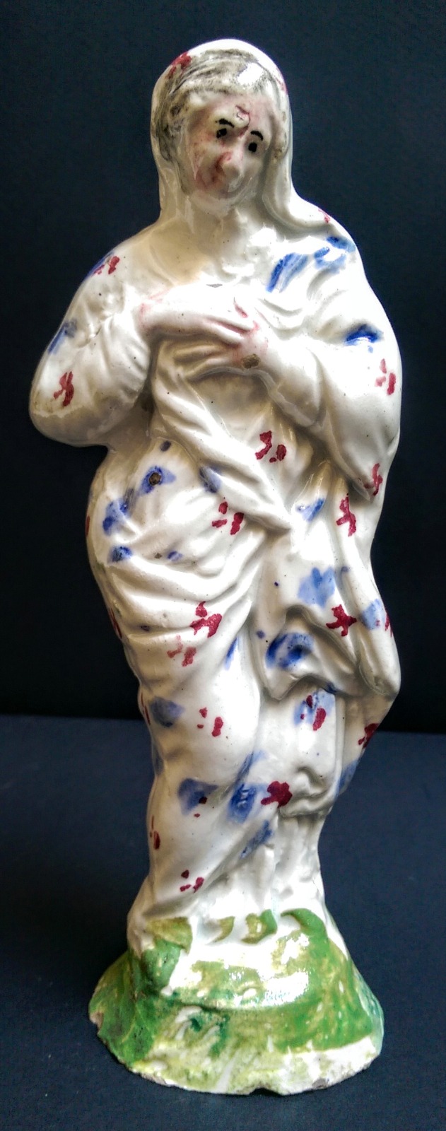 Scottish Production Prattware Figure 'Winter' c.1800 (1 of 7) Scottish Production Prattware Figure 'Winter' c.1800 (1 of 7)