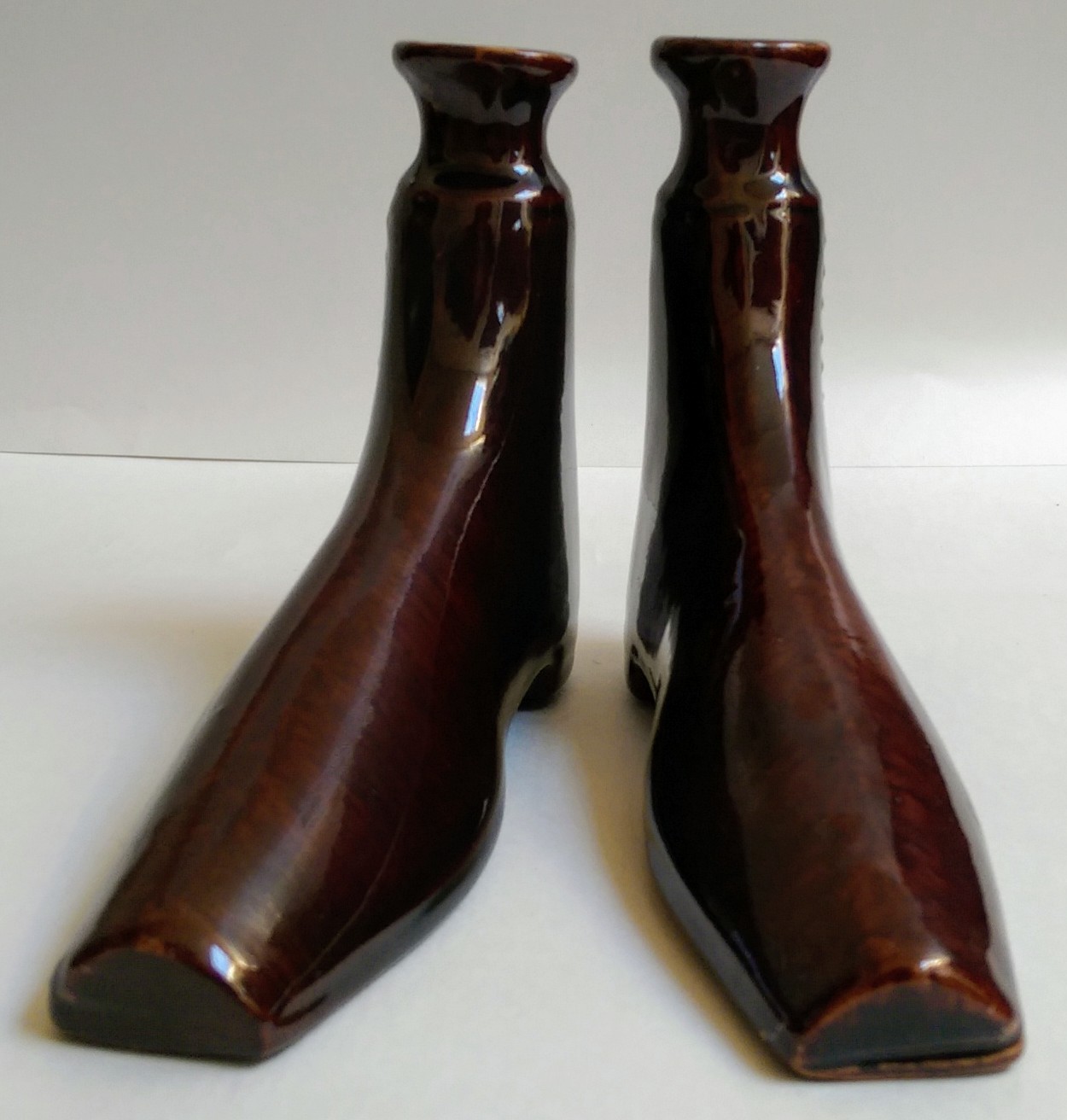 Pair of Boot Shaped Flasks c.1840 (1 of 6)