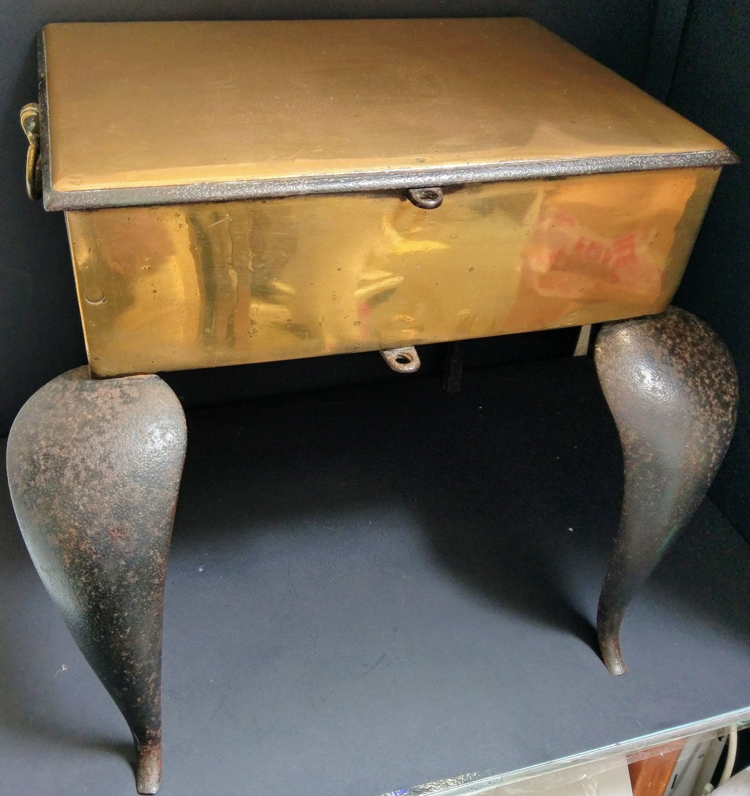 Georgian Brass Trivet Footman c.1750 (1 of 6)