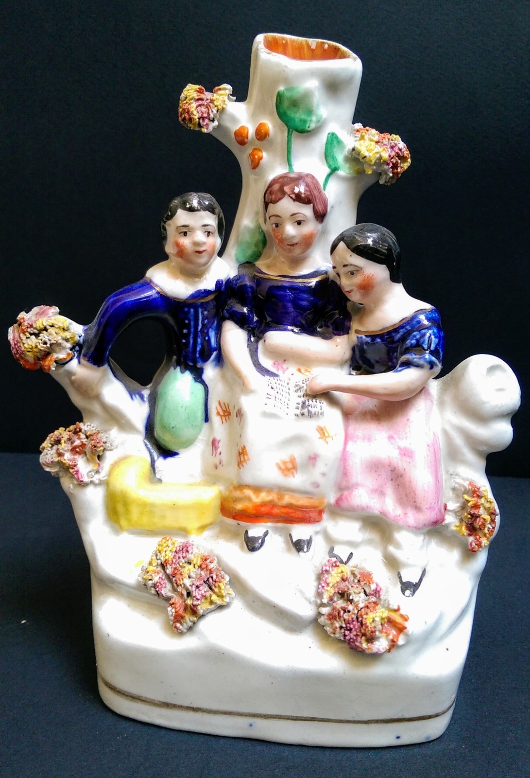 Staffordshire Spill Vase with Children c.1850 (1 of 6)