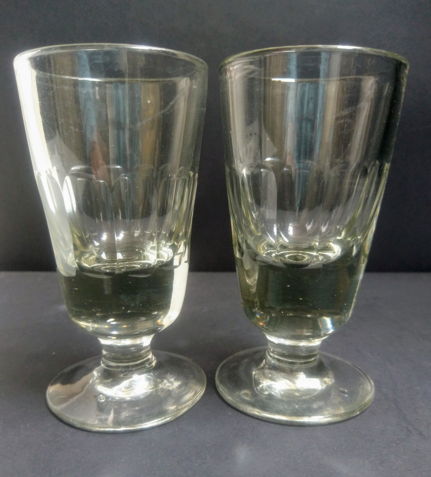 Pair of Heavily Deceptive Ale Glasses c.1860 (1 of 4)
