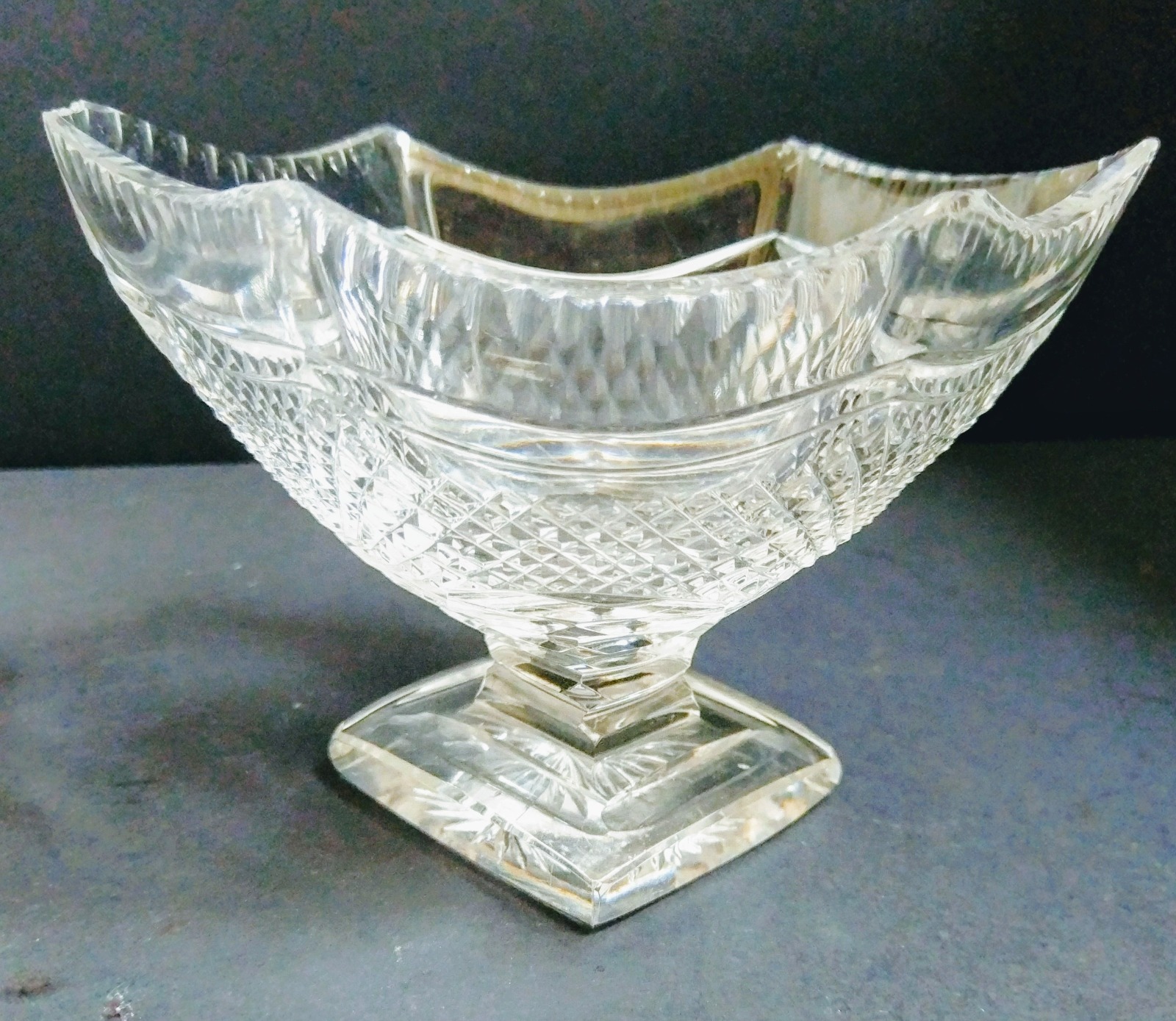 Georgian Cut Glass Sweetmeat Bowl c.1810 (1 of 5)
