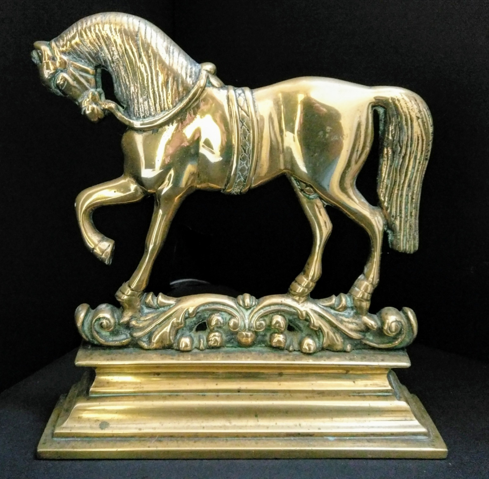 Brass Horse Door Stop / Fireside Ornament C.1840 (1 of 1) Brass Horse Door Stop / Fireside Ornament C.1840 (1 of 1)