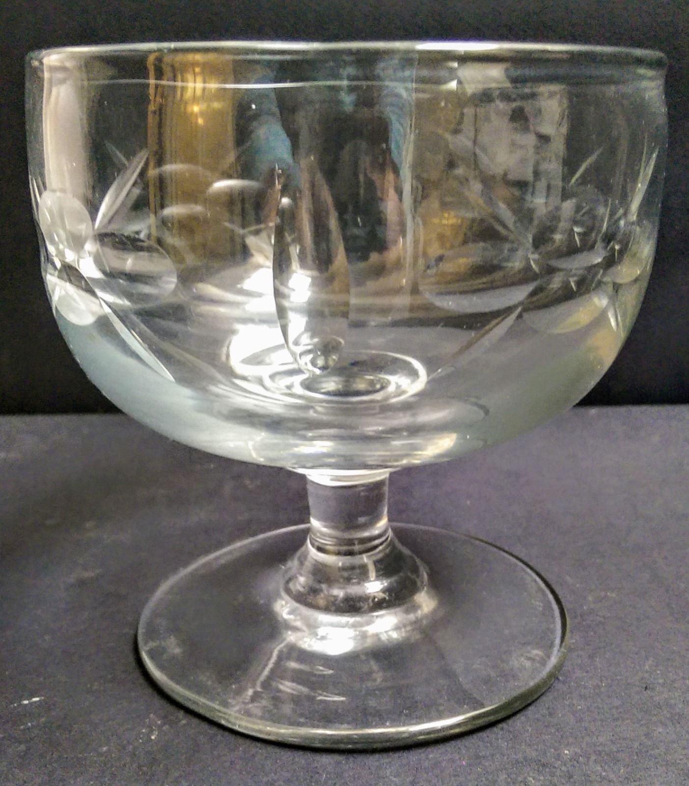 Oval Cut Sweetmeat Glass c.1830 (1 of 4)