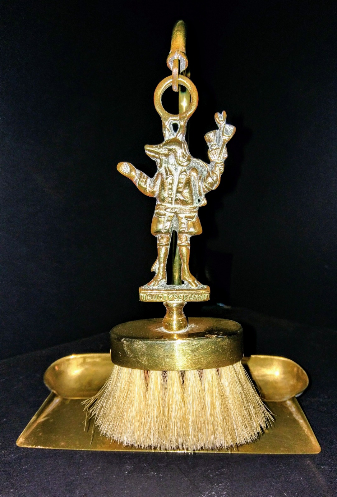 Unusual Victorian Brass Crumb Tray c.1865 (1 of 8)