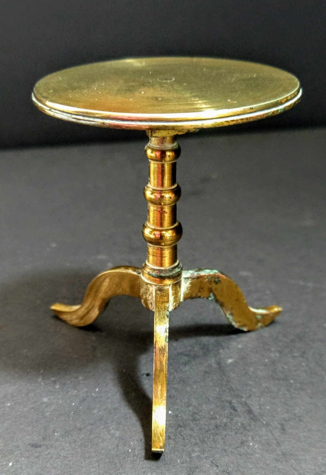 Miniature Brass Model Tilt Top Table c.1870 (1 of 1) Miniature Brass Model Tilt Top Table c.1870 (1 of 1)