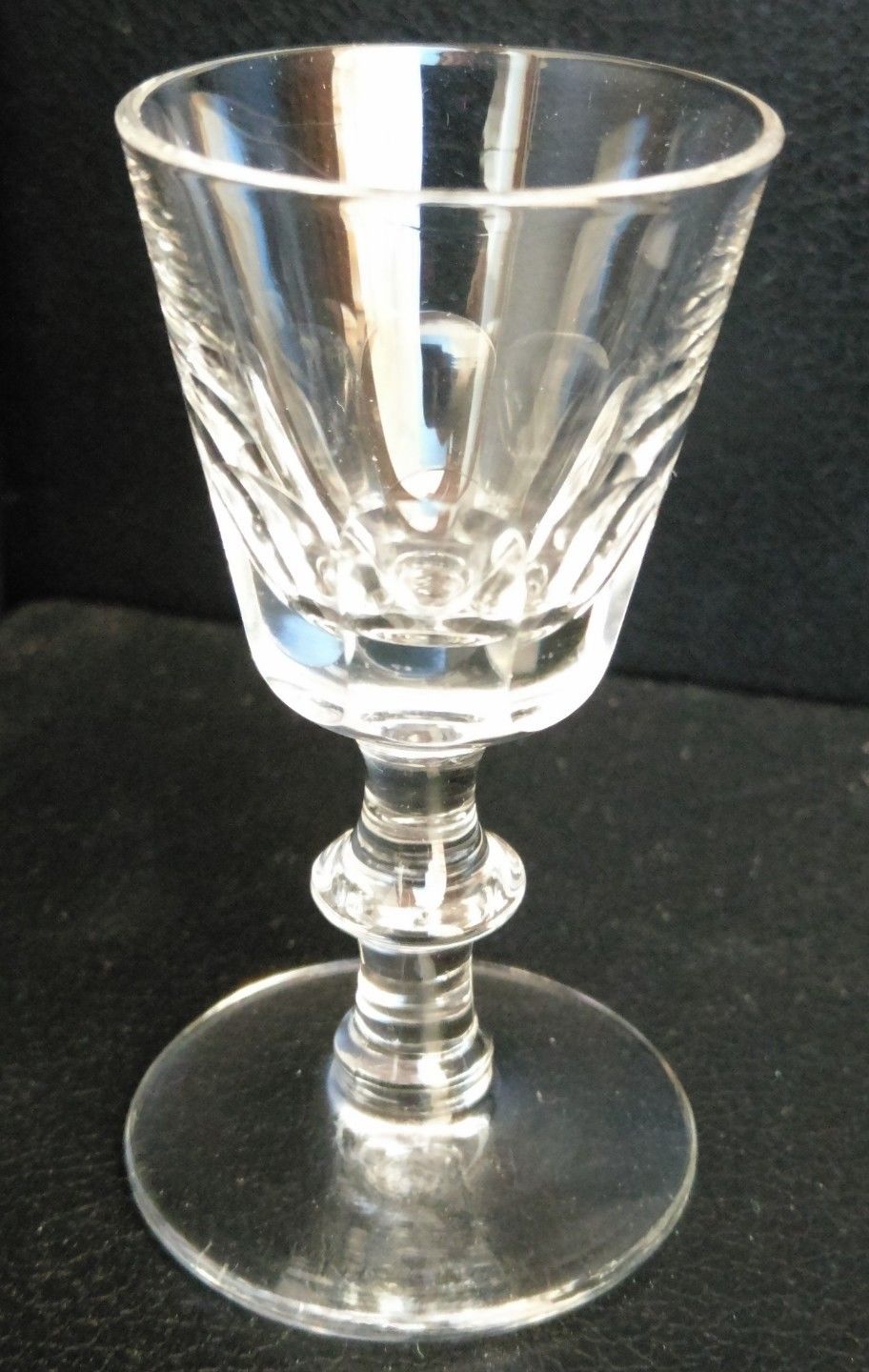 Victorian Facet Cut Liqueur Glass c.1860 (1 of 4)