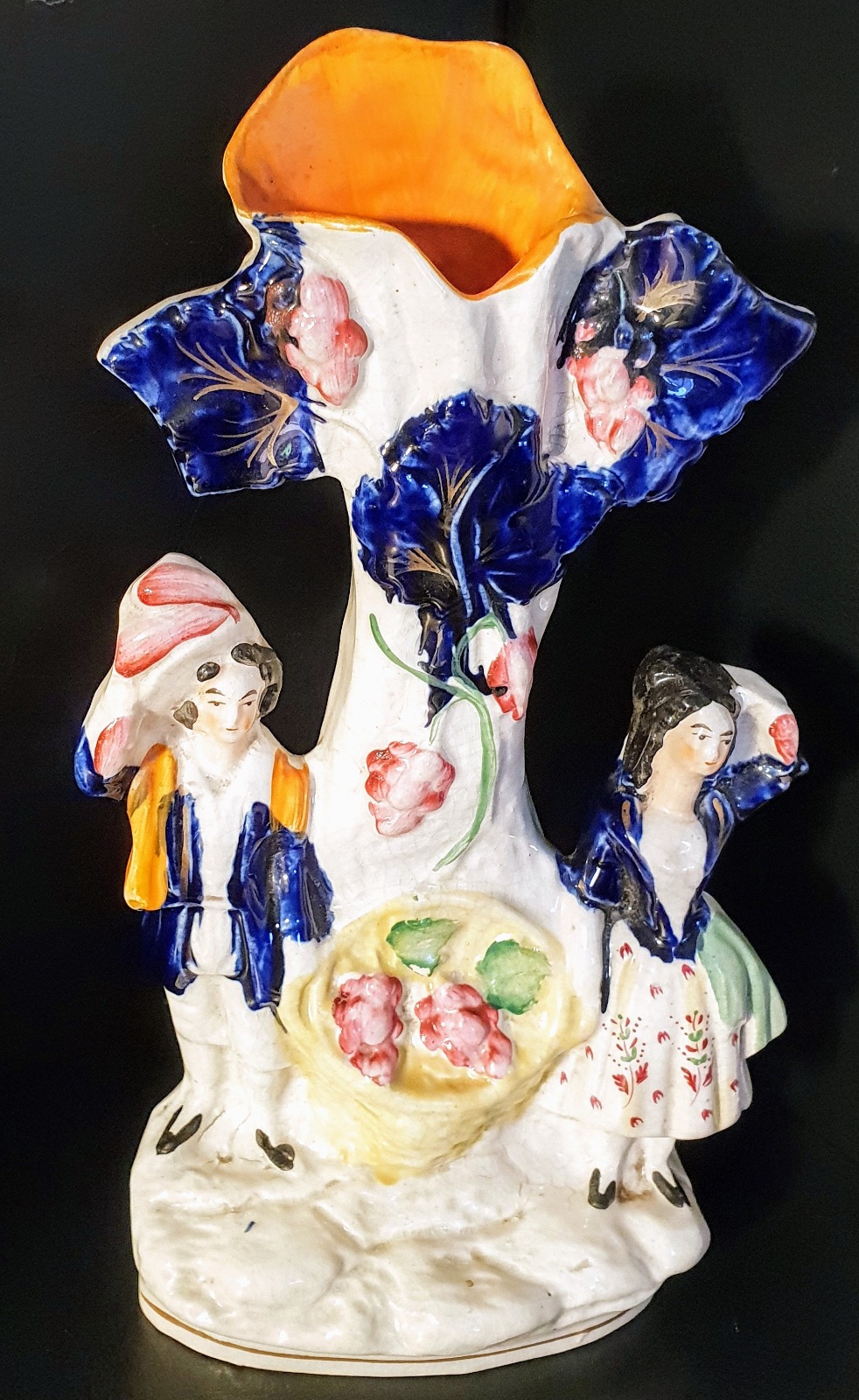Staffordshire Figure Group Spill Vase c.1860 (1 of 7)