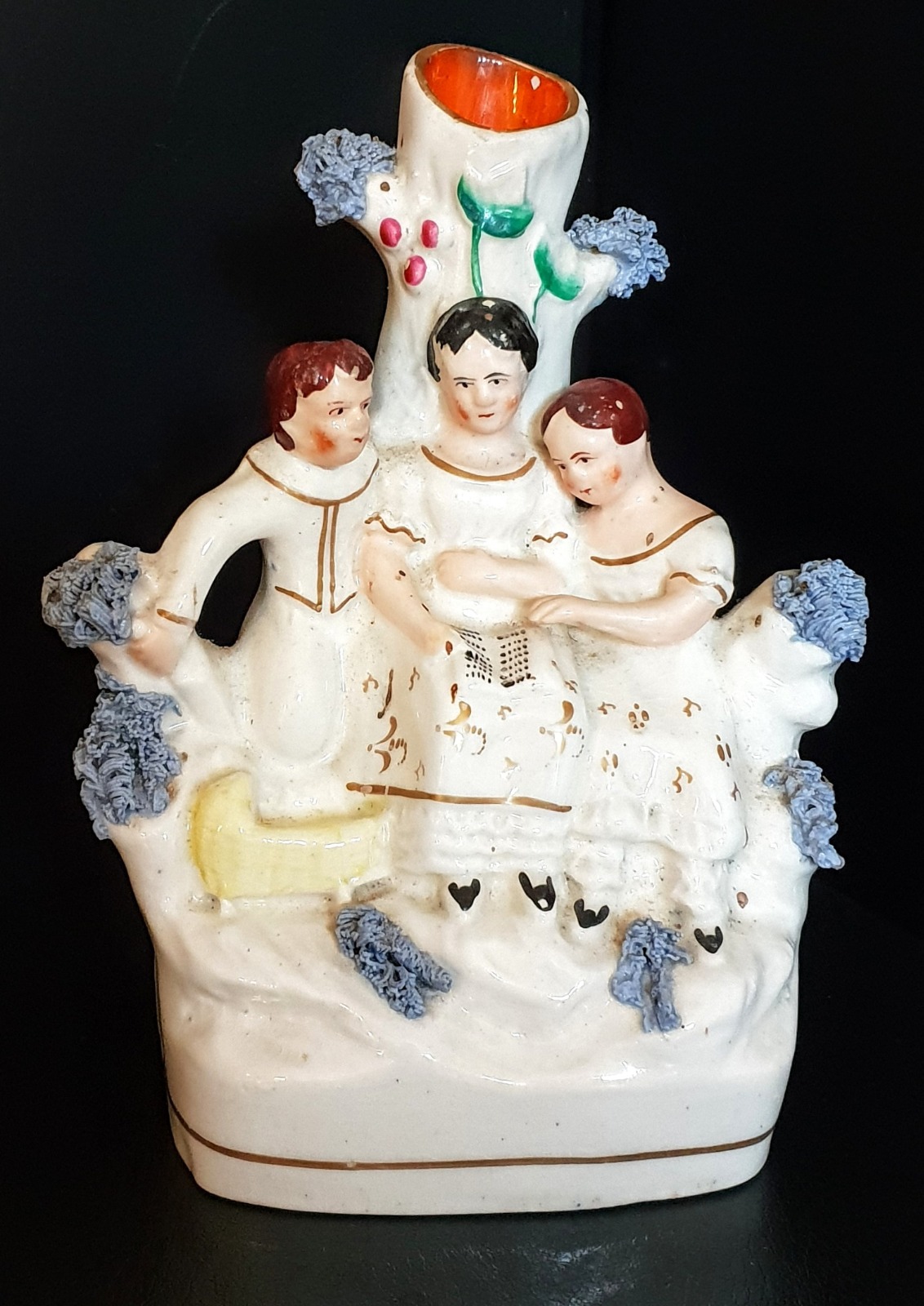 Staffordshire Spill Vase with Three Children c.1870 (1 of 5)