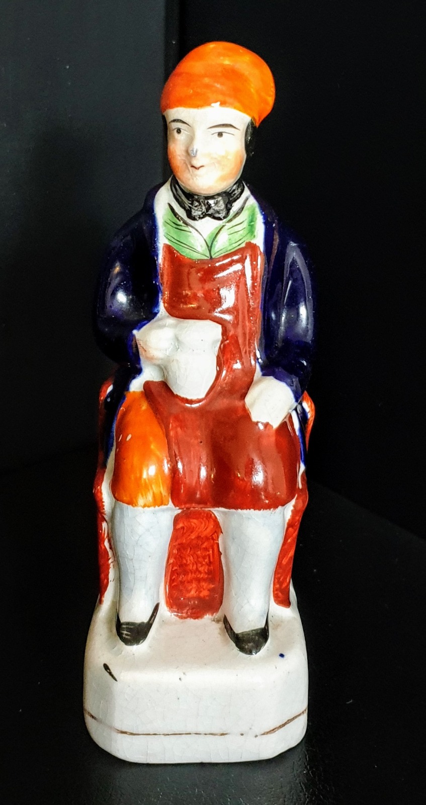 Antique Staffordshire Figure of a Cobbler with Ale c.1845 (1 of 6)