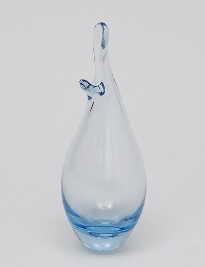 Holmegaard Per Lutken Beak Vase in Ice Blue Glass c.1955 (1 of 3) Holmegaard Per Lutken Beak Vase in Ice Blue Glass c.1955 (1 of 3)