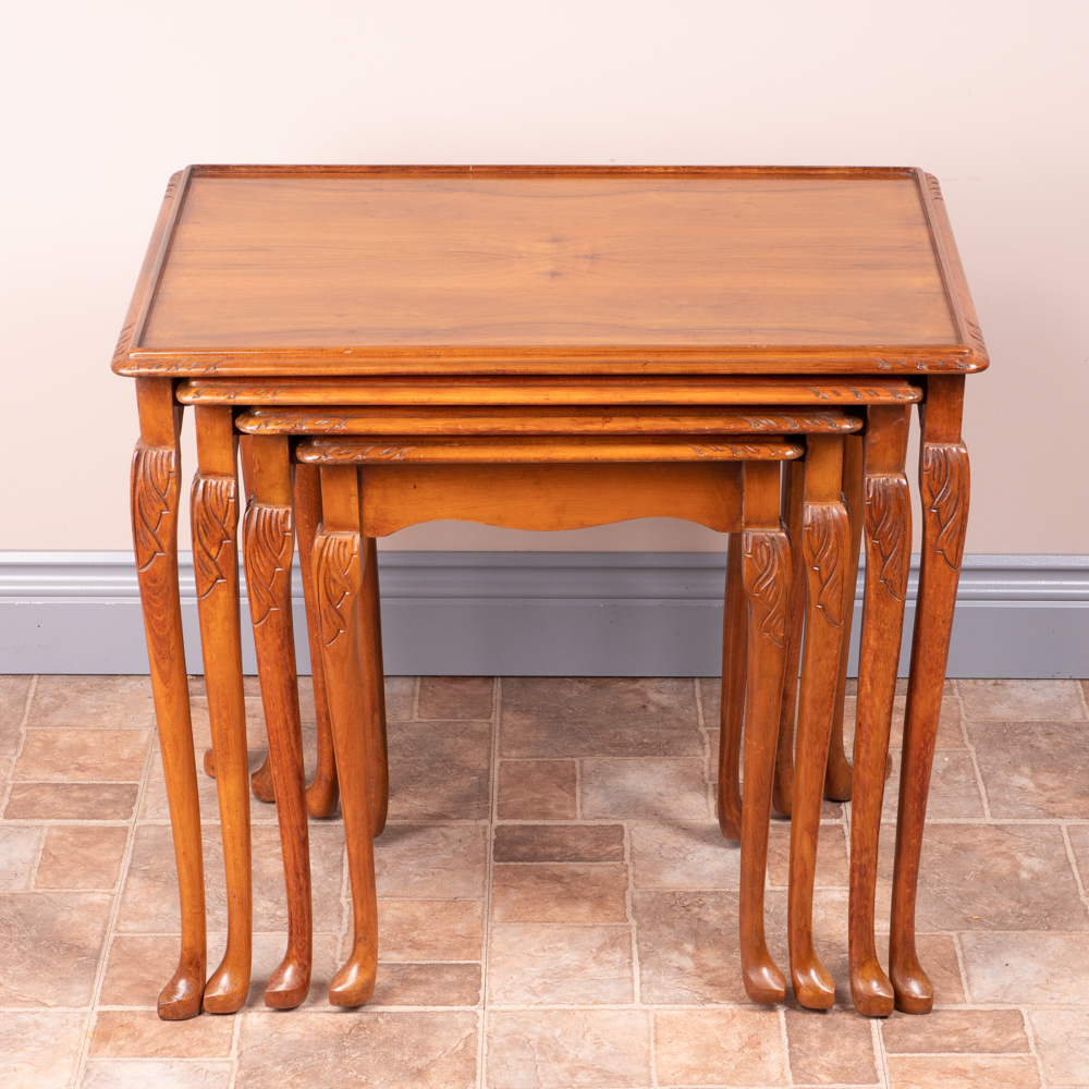 Walnut Nest of Four Tables (1 of 12)