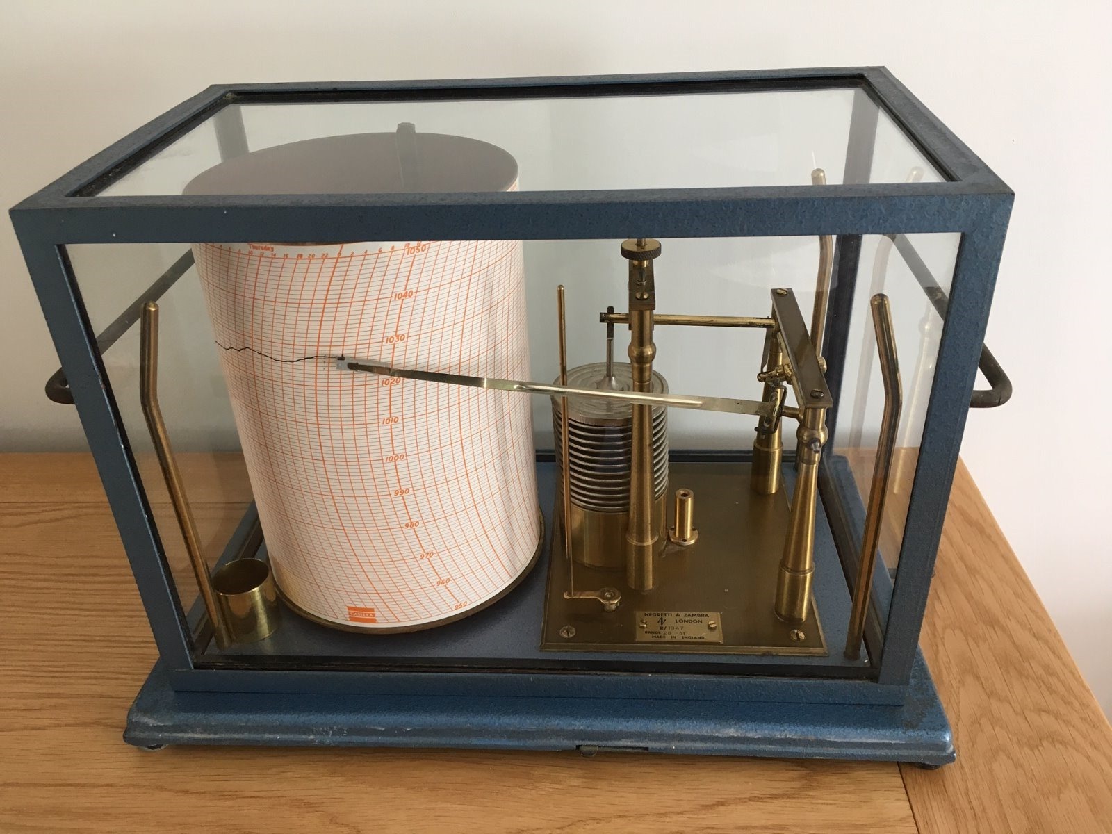 Negretti & Zambra Open Scale Barograph (1 of 2)