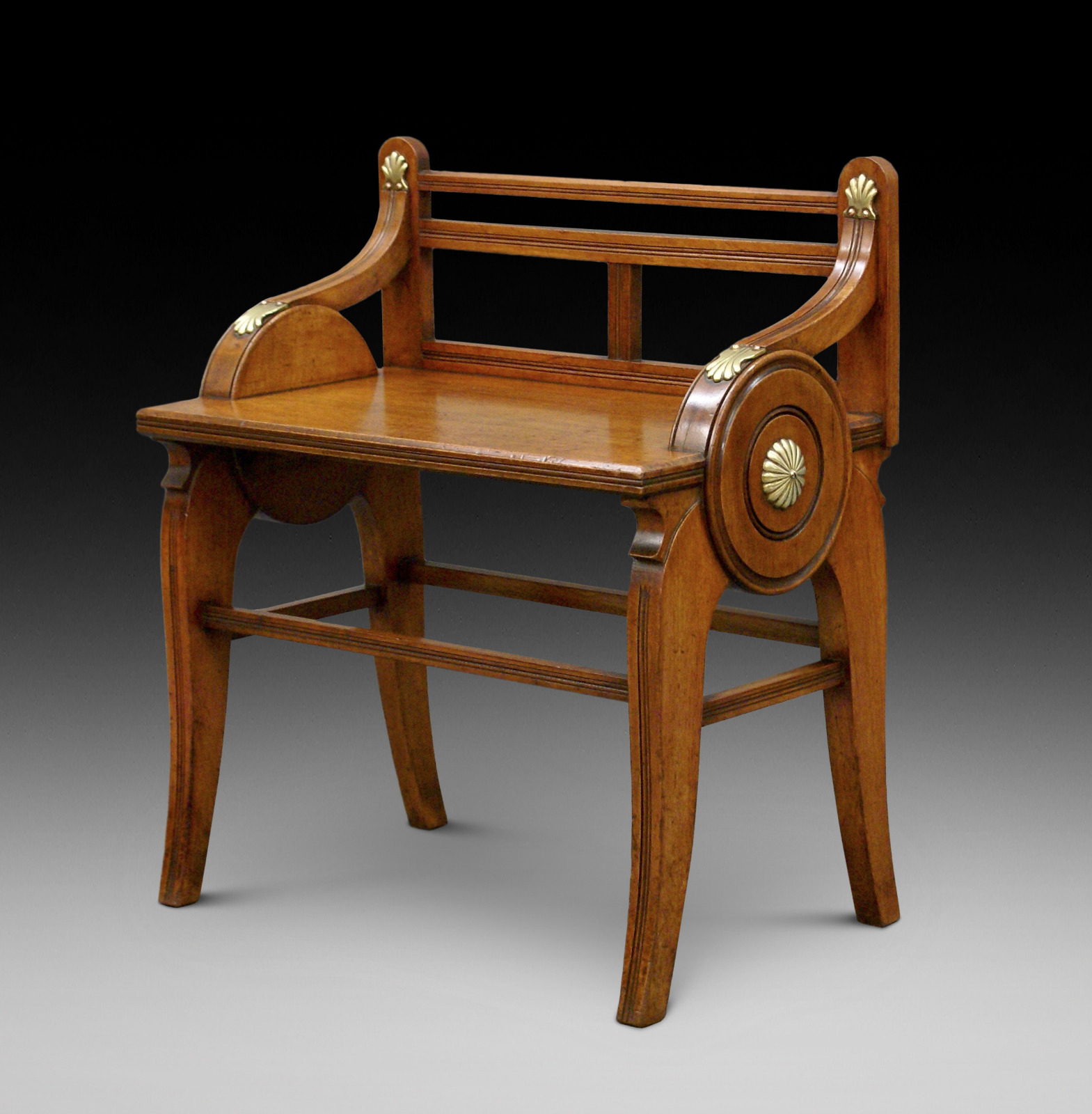 Walnut Hall Bench by James Shoolbred c.1885 (1 of 1) Walnut Hall Bench by James Shoolbred c.1885 (1 of 1)