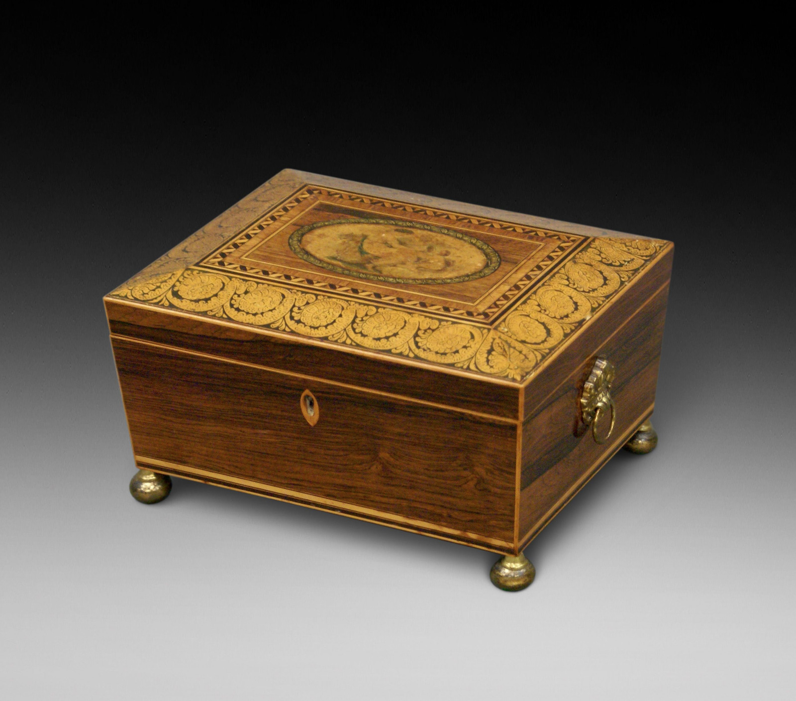 Regency Rosewood Sewing Box (1 of 6)