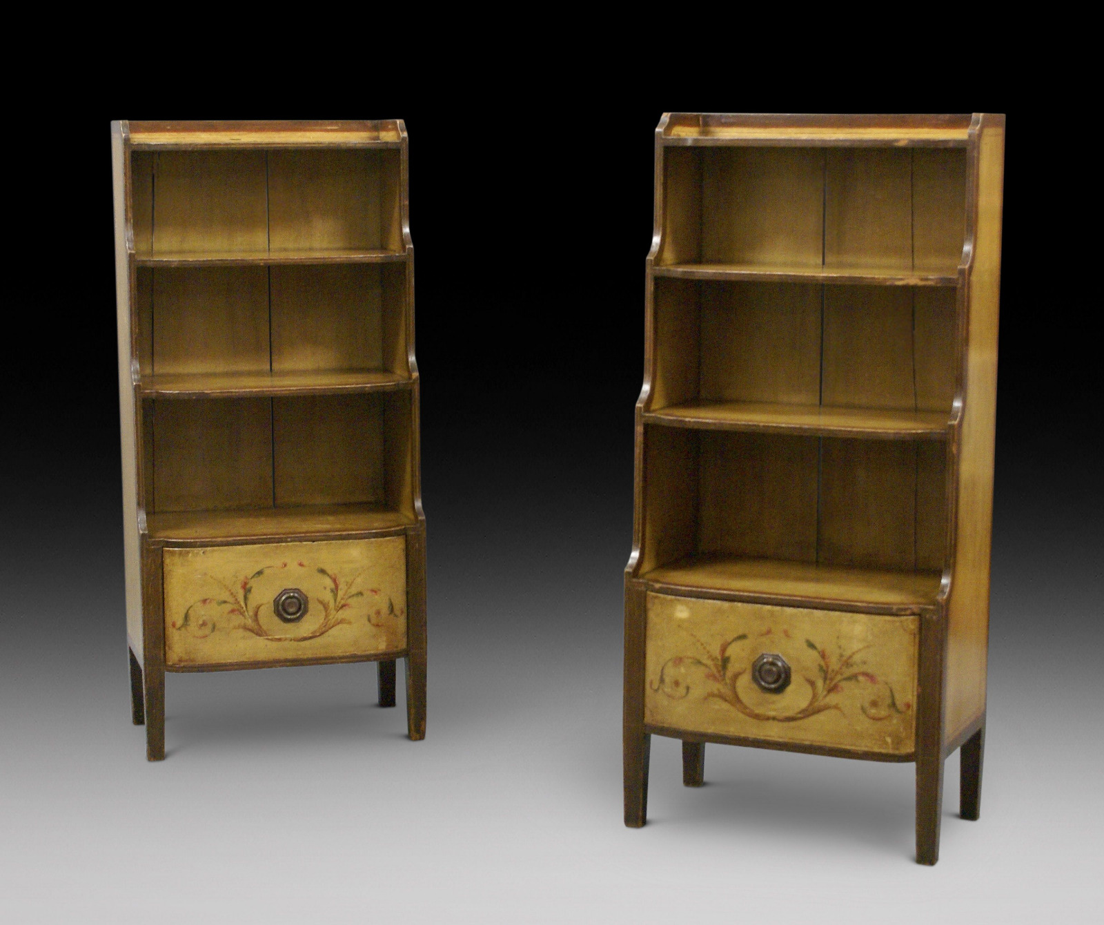Rare Pair of 19th Century Scandinavian Painted Bookcases (1 of 6) Rare Pair of 19th Century Scandinavian Painted Bookcases (1 of 6)