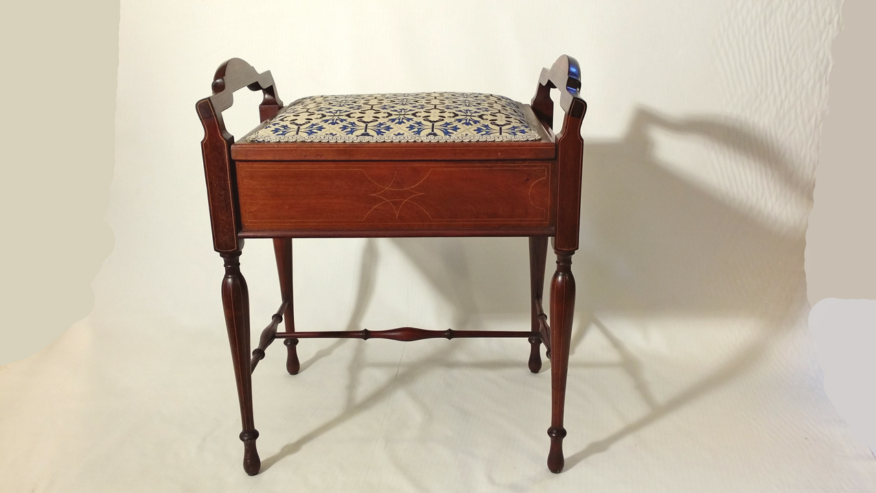 Inlaid Piano Stool c.1905 (1 of 6) Inlaid Piano Stool c.1905 (1 of 6)