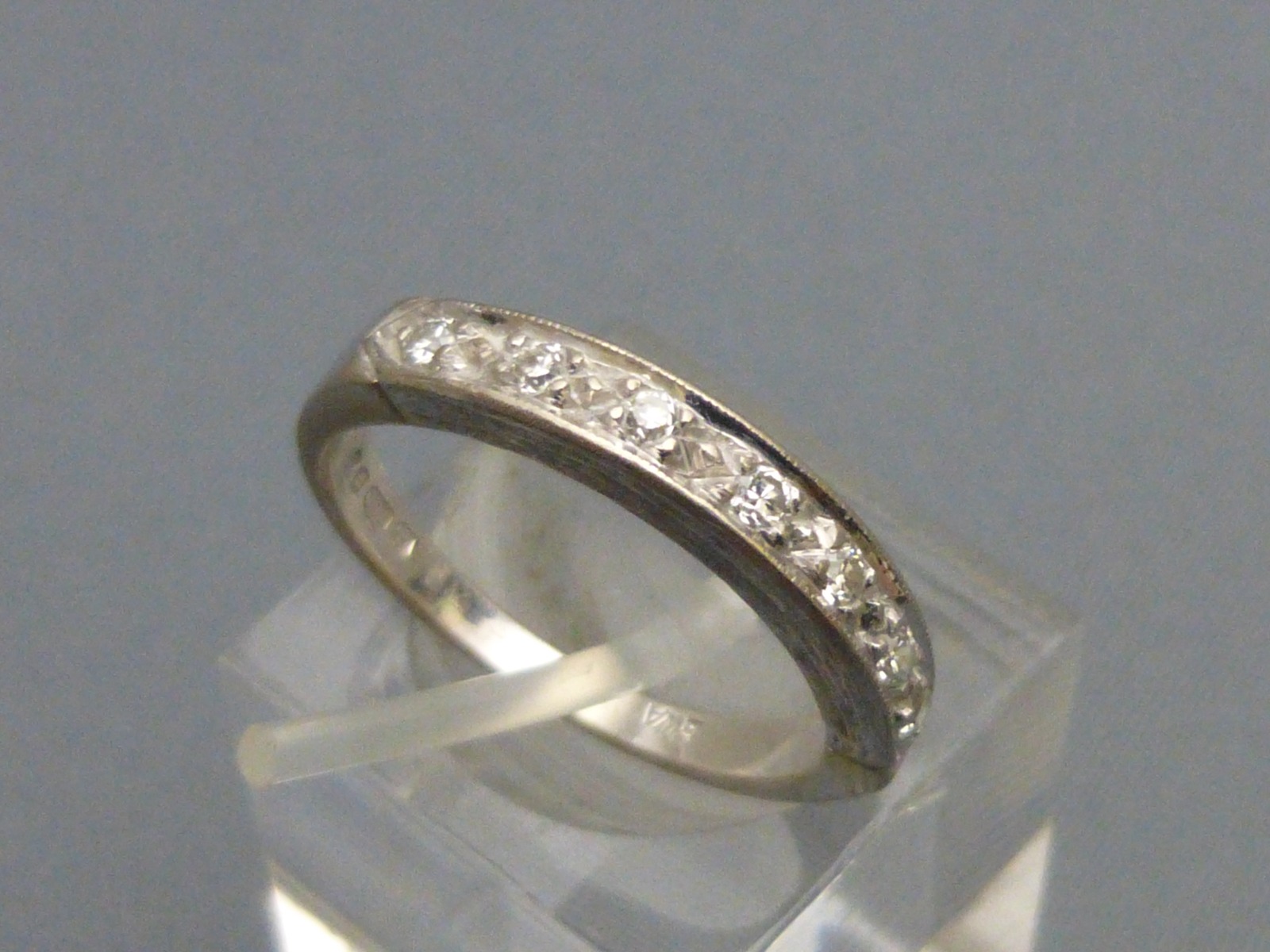 18ct White Gold Diamond Set Half Eternity Ring (1 of 7)