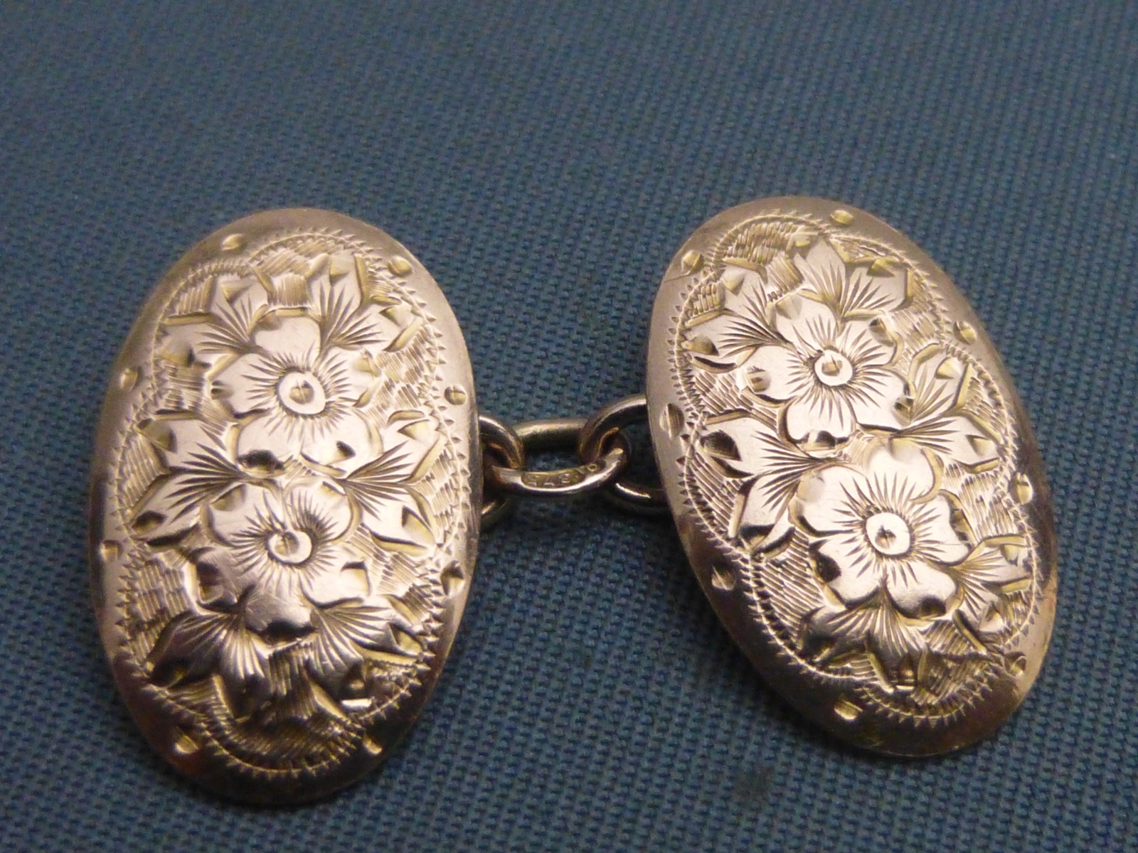 9ct Rose Gold Cufflinks (1 of 5)