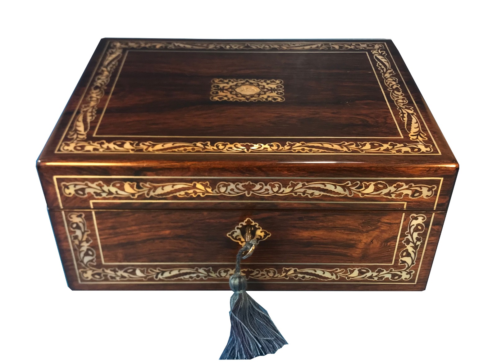 William IV Rosewood Jewellery Box (1 of 1) William IV Rosewood Jewellery Box (1 of 1)