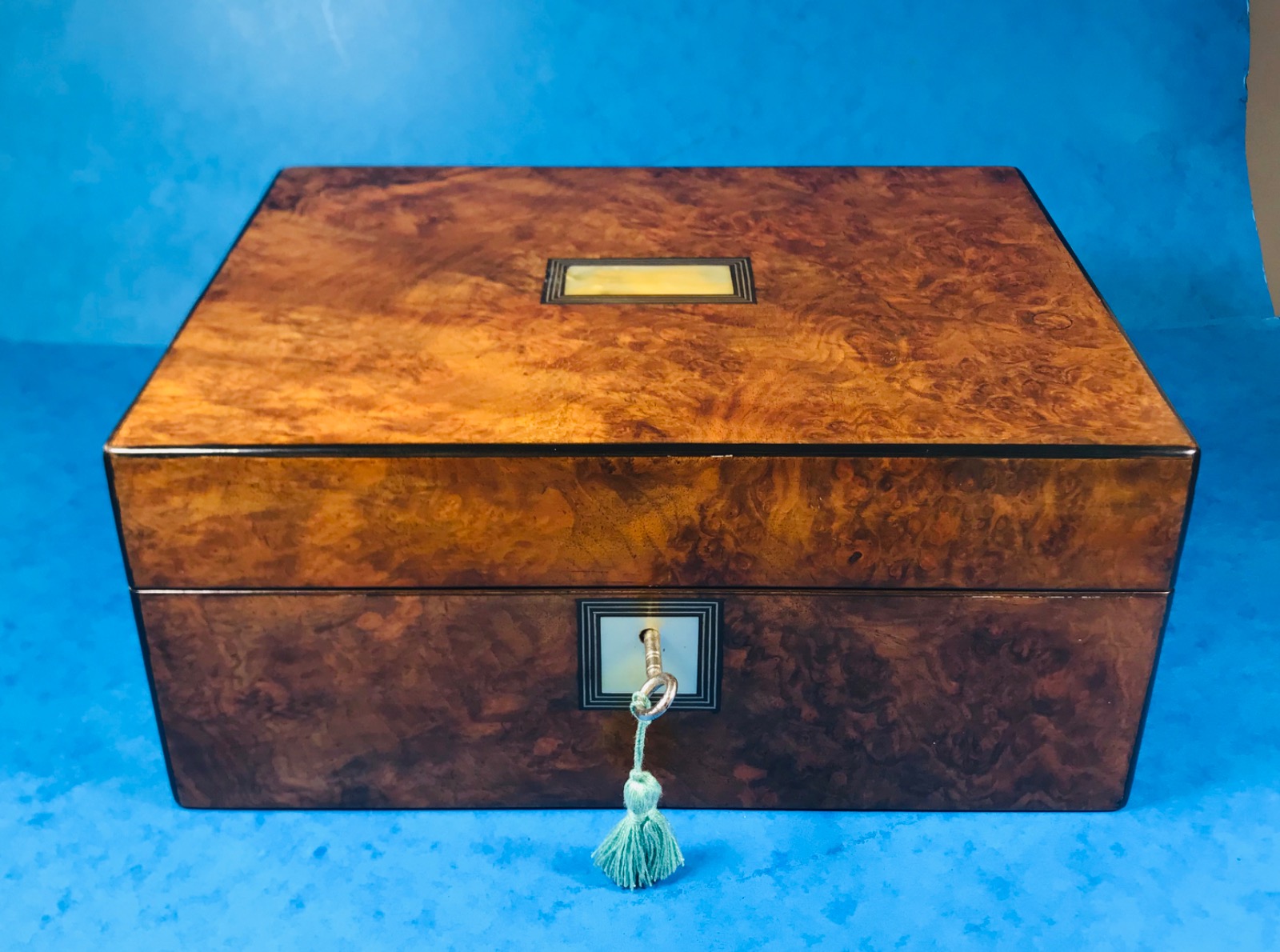 Victorian Burr Walnut Jewellery Box (1 of 1) Victorian Burr Walnut Jewellery Box (1 of 1)