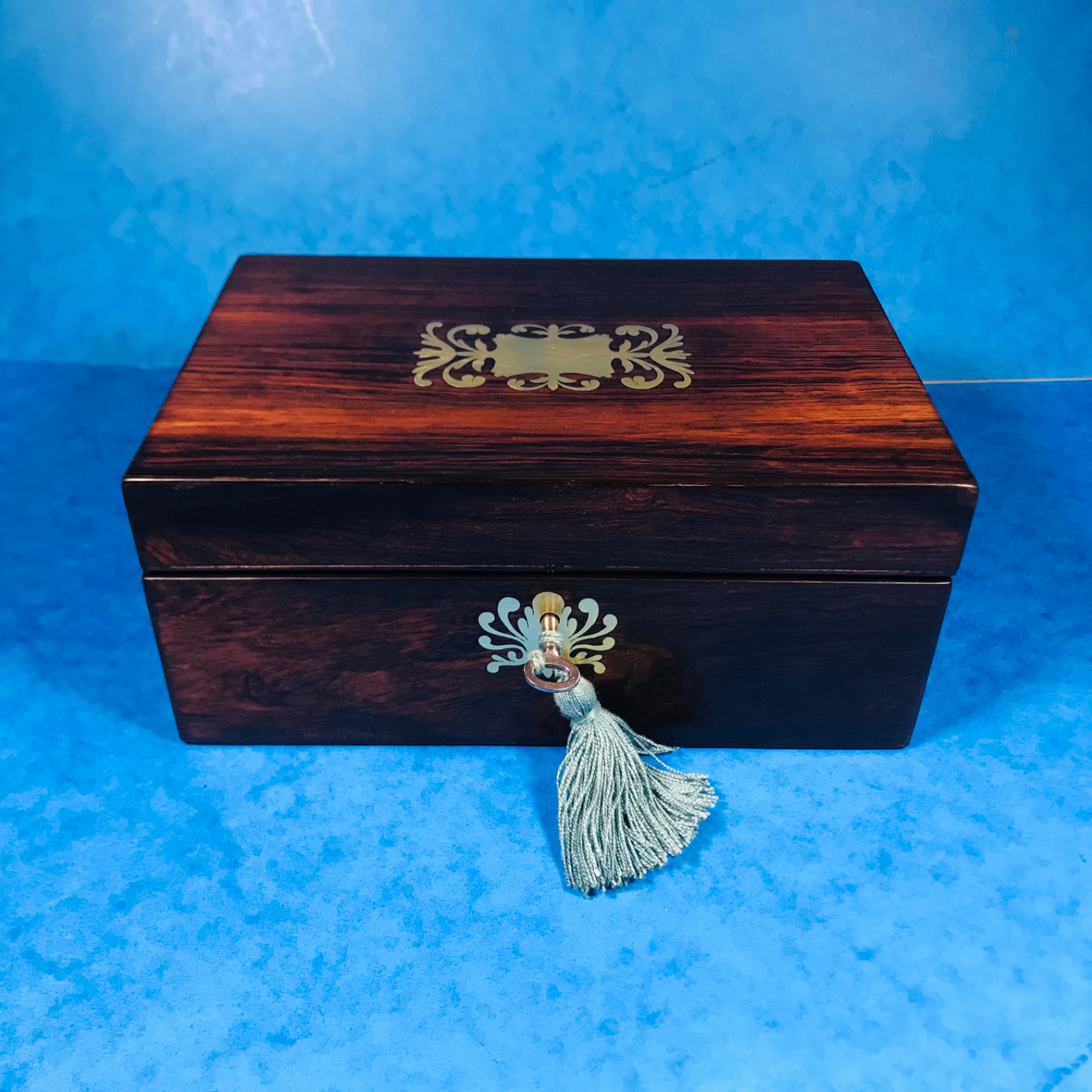 Regency Brass Inlaid Rosewood Box (1 of 1) Regency Brass Inlaid Rosewood Box (1 of 1)