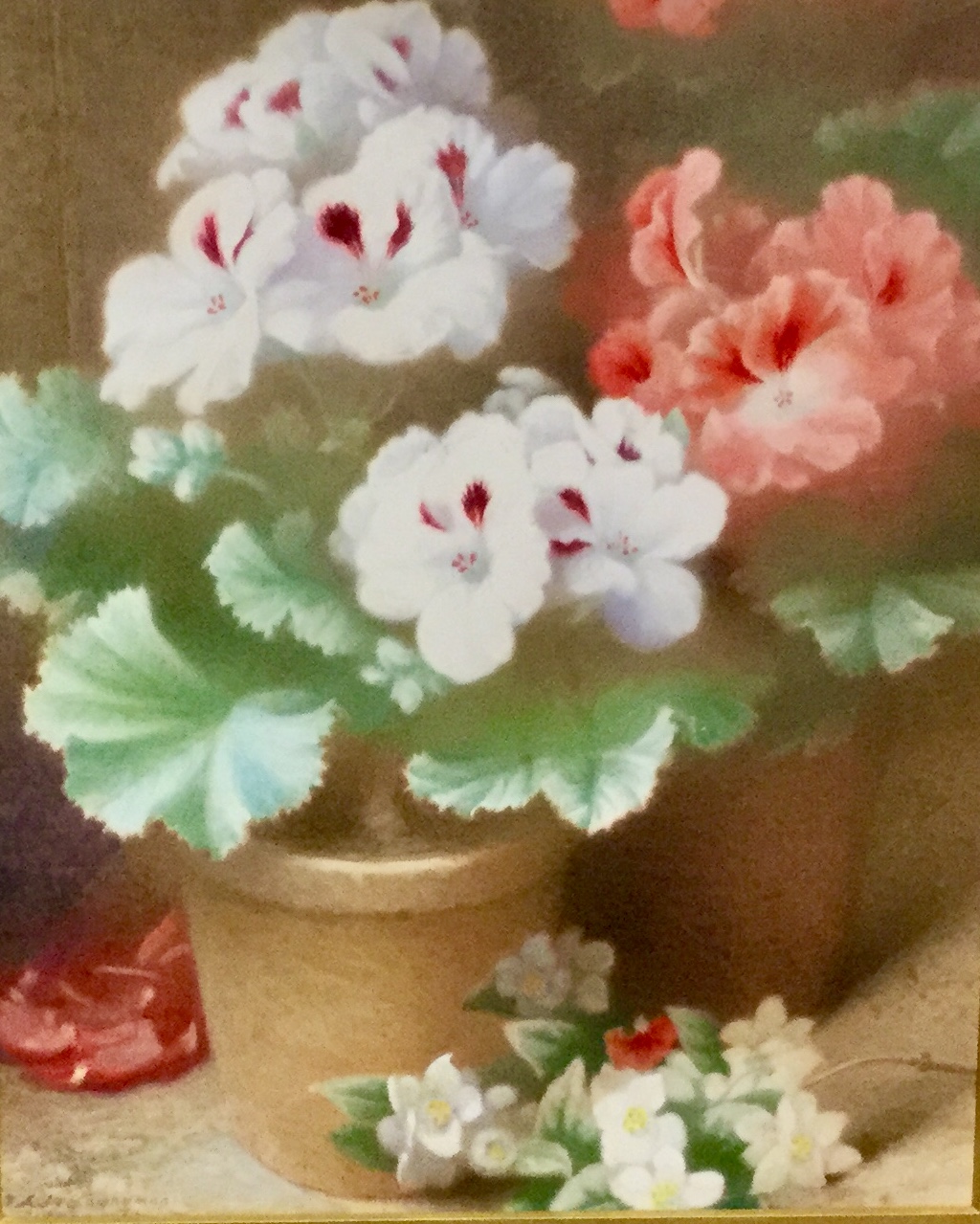 Annie Mary Youngman Watercolour - A Corner of the Garden (1 of 4)