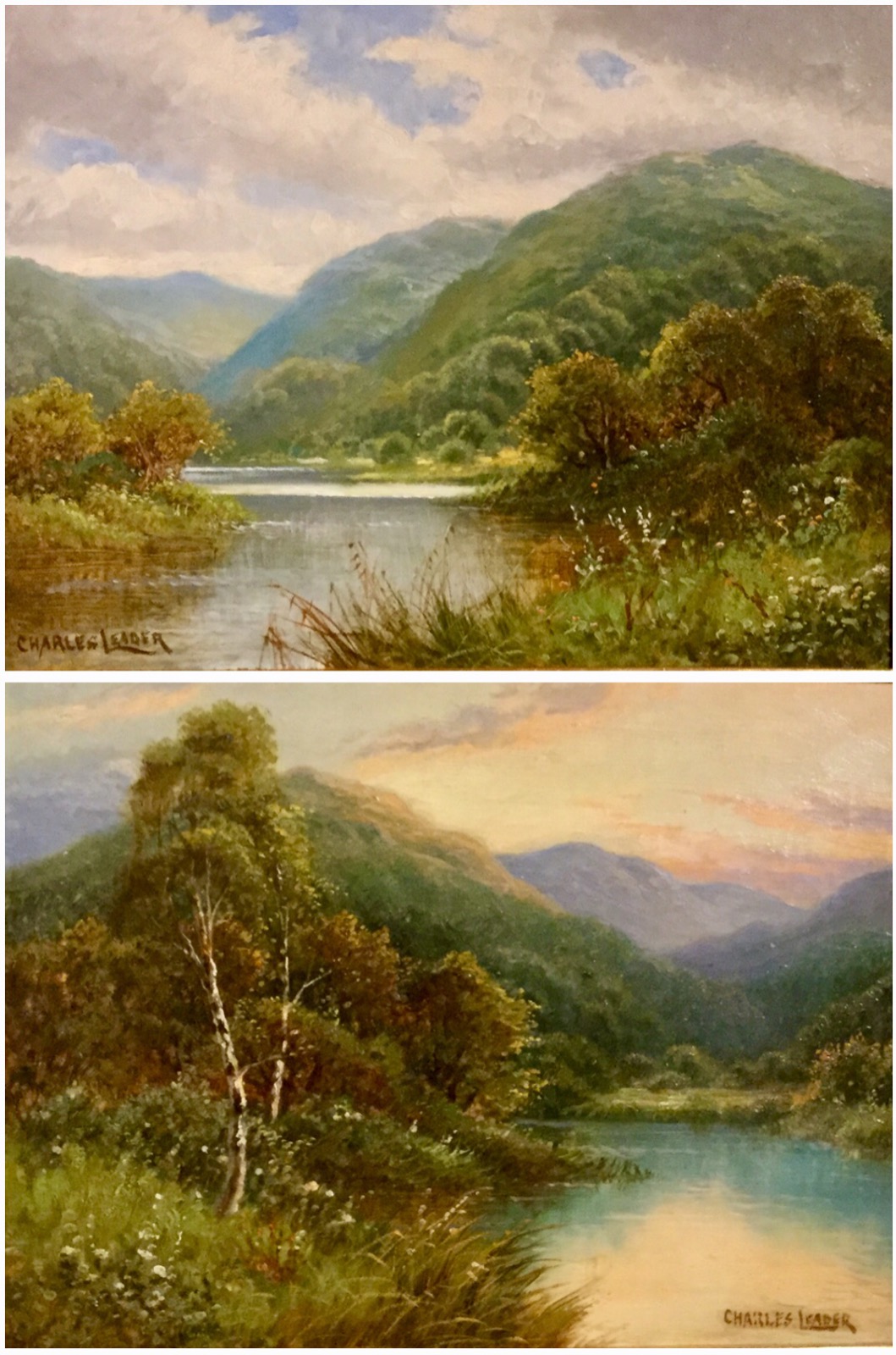 Charles Leader Pair of Oil Paintings’ Lakeland Views’ (1 of 1) Charles Leader Pair of Oil Paintings’ Lakeland Views’ (1 of 1)