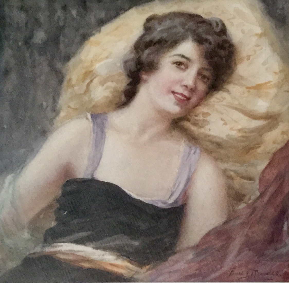 Frederick Knowles Watercolour - At the Ball (1 of 2) Frederick Knowles Watercolour - At the Ball (1 of 2)