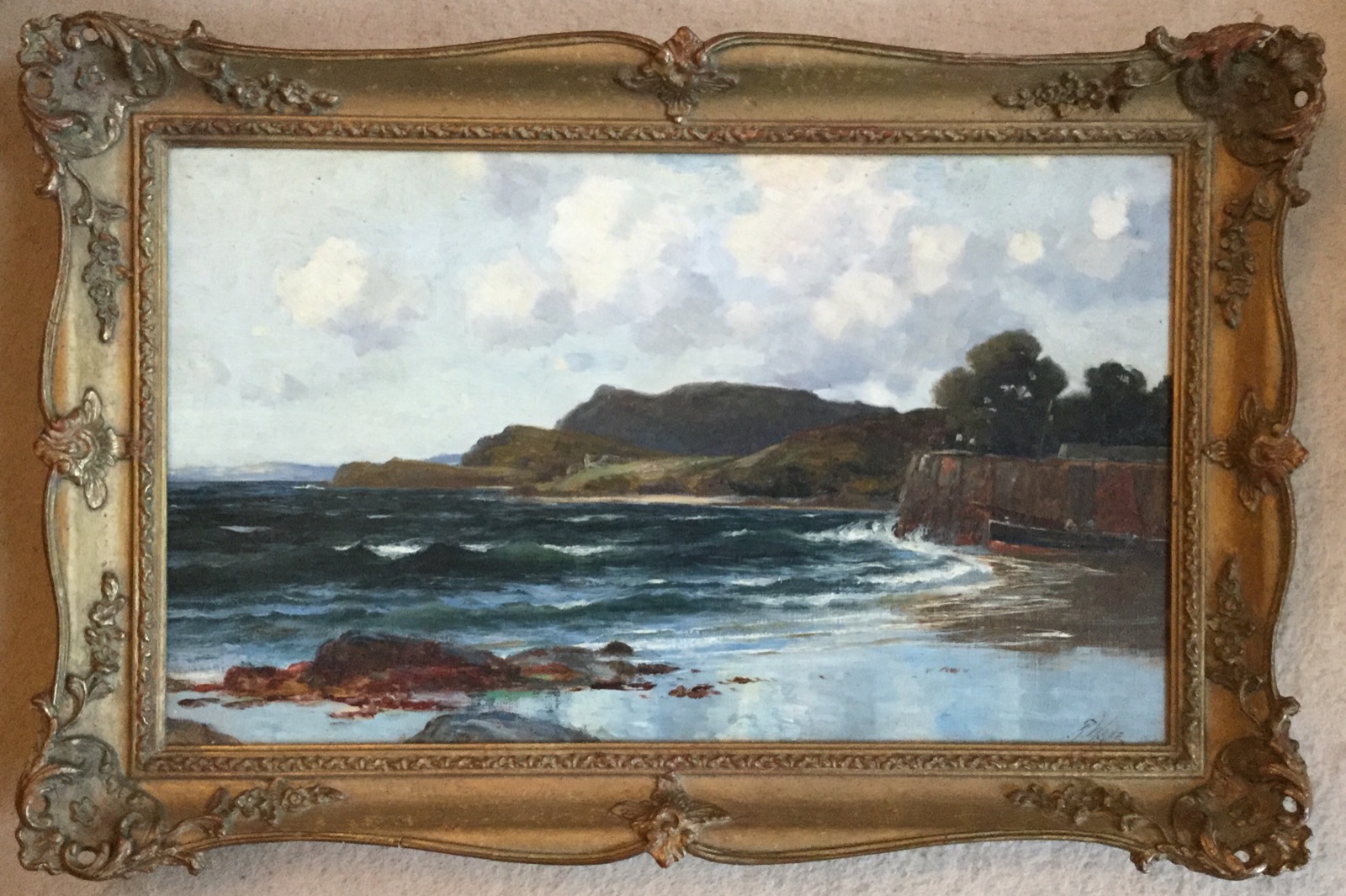 Richard Wane Oil Painting - Off the Welsh Coast (1 of 3)