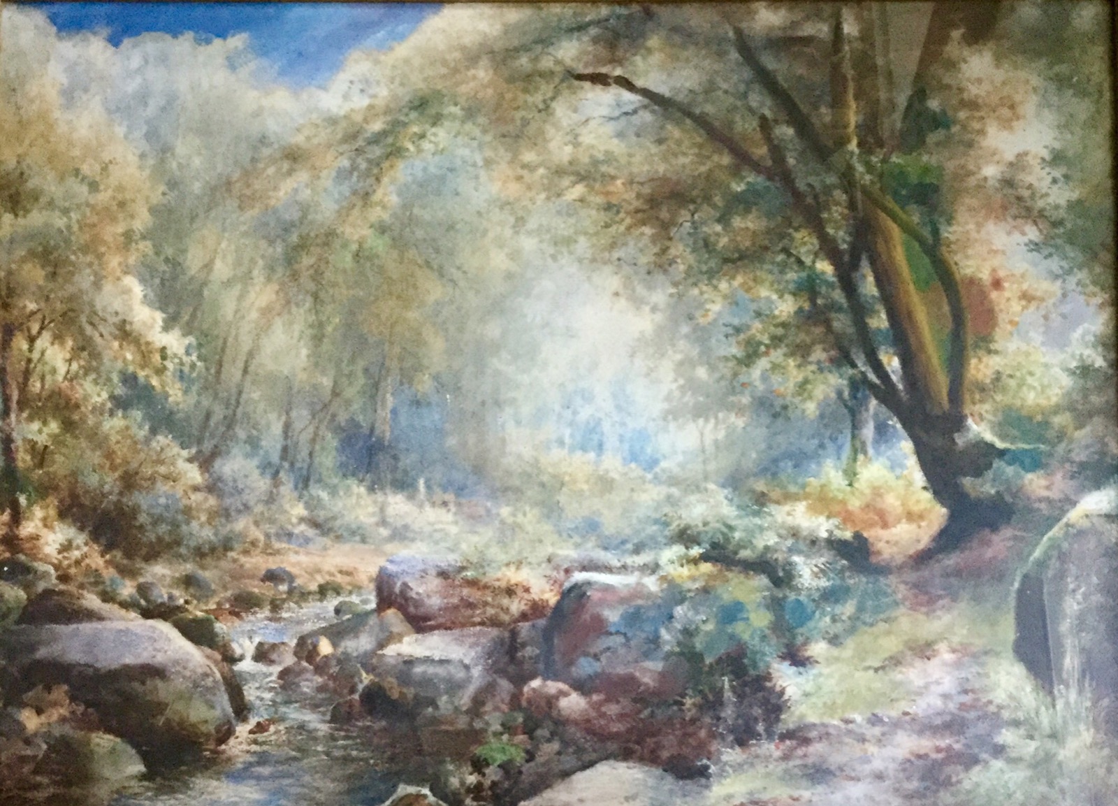 W.J.Boyes Watercolour ‘Posworth Gill, Bolton Abbey, North Yorkshire’ (1 of 2)