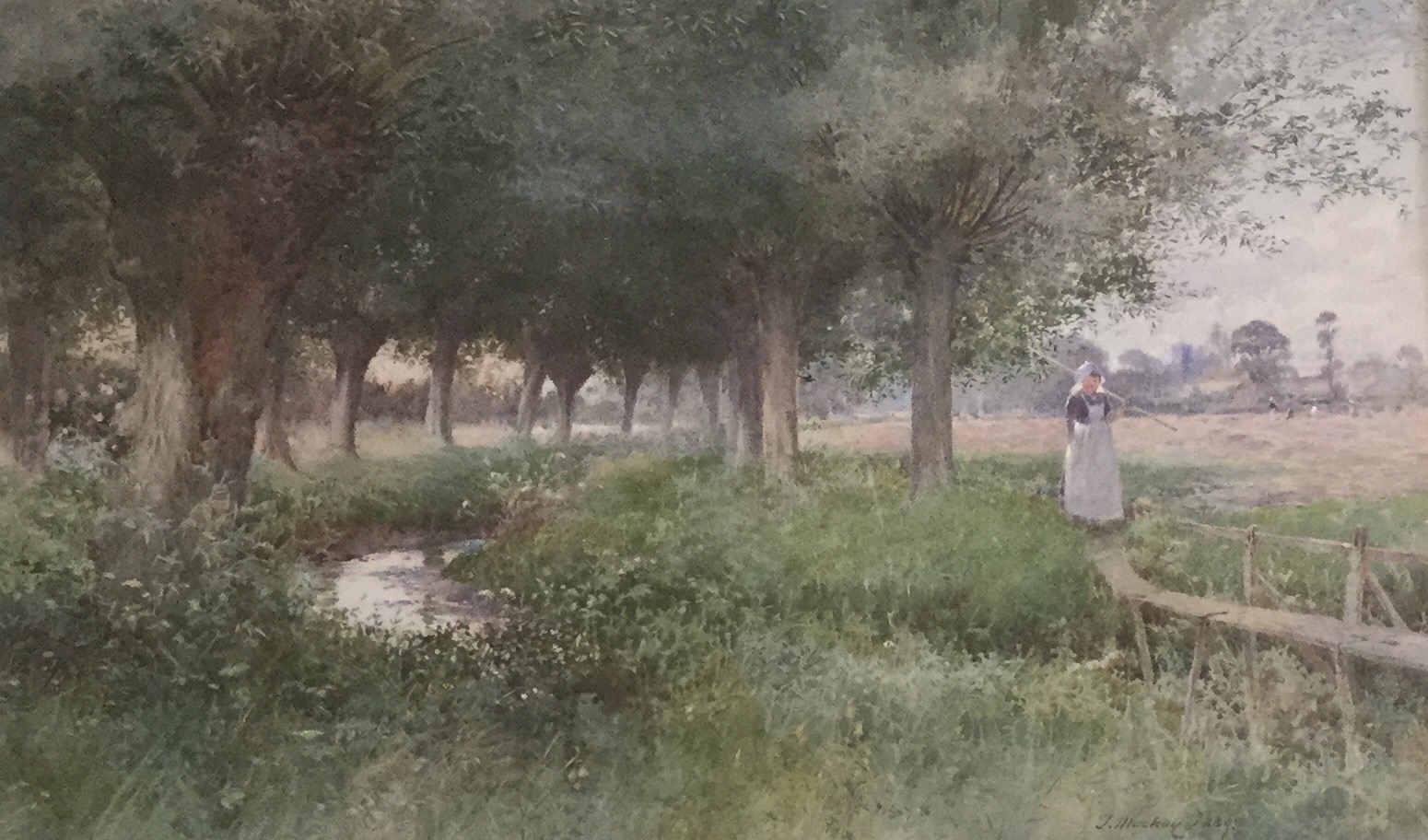 Thomas Mackay Watercolour - The Quiet Stream (1 of 2)