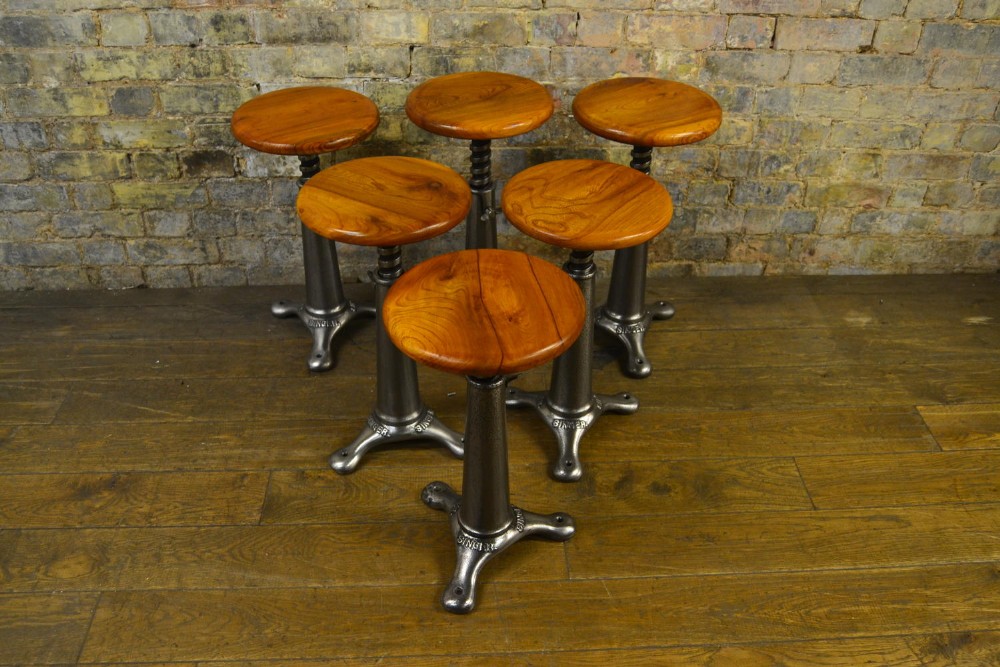 Set of Six Singer Stools c.1920 (1 of 5) Set of Six Singer Stools c.1920 (1 of 5)